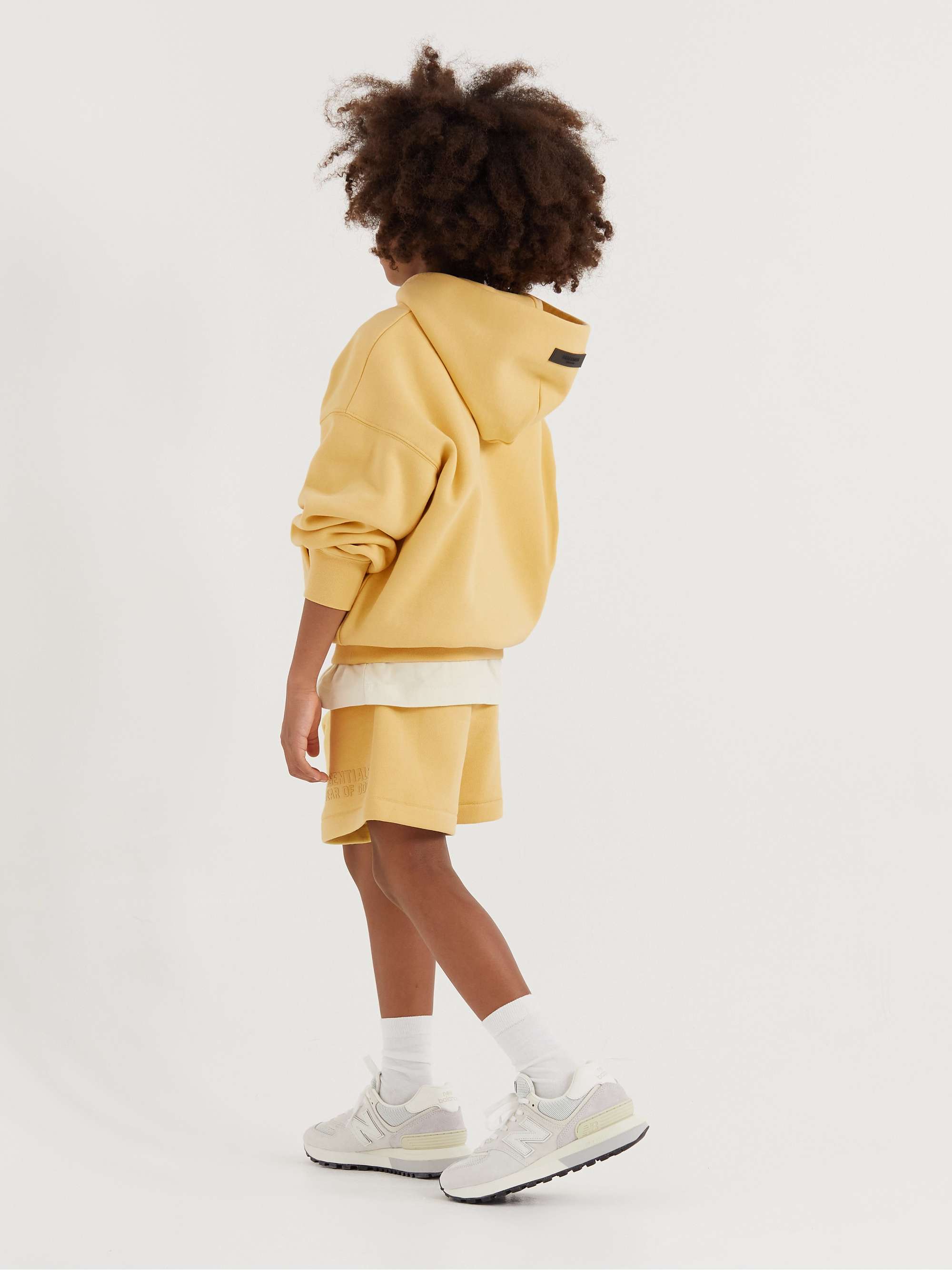 FEAR OF GOD ESSENTIALS KIDS Logo-Appliquéd Cotton-Blend Jersey Hoodie