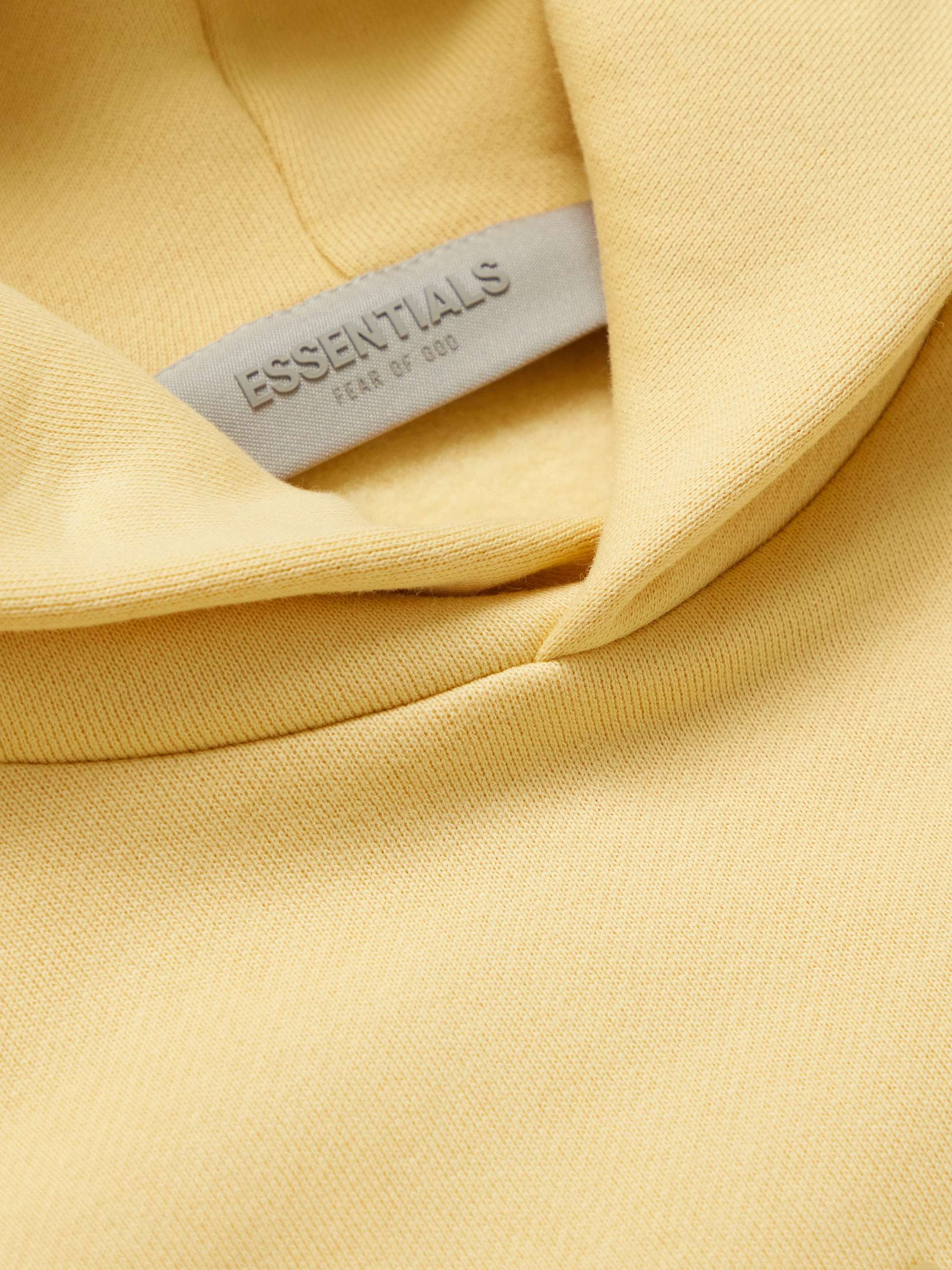FEAR OF GOD ESSENTIALS KIDS Logo-Appliquéd Cotton-Blend Jersey Hoodie