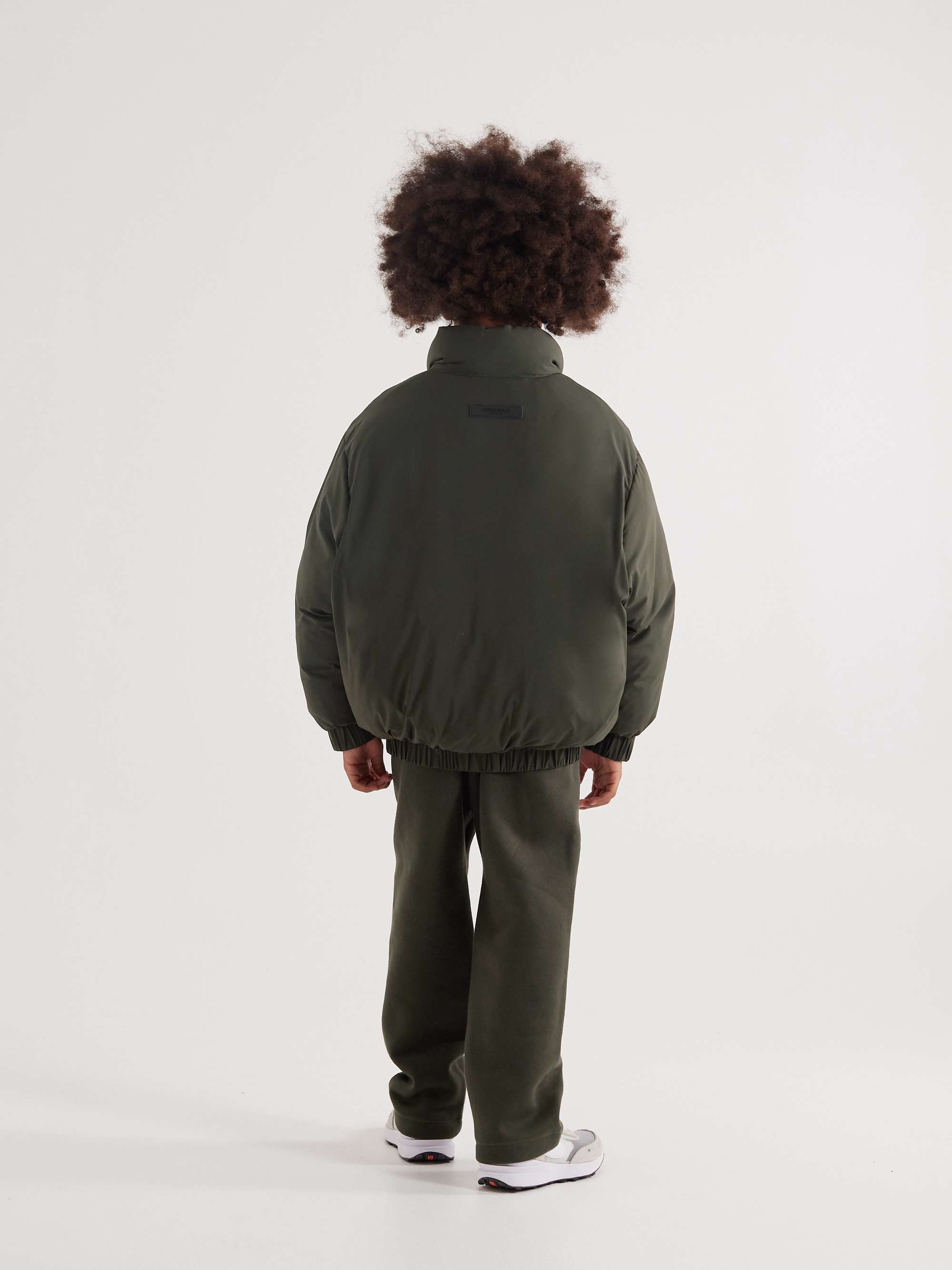 FEAR OF GOD ESSENTIALS KIDS Logo-Appliquéd Cotton-Blend Jersey Sweatpants