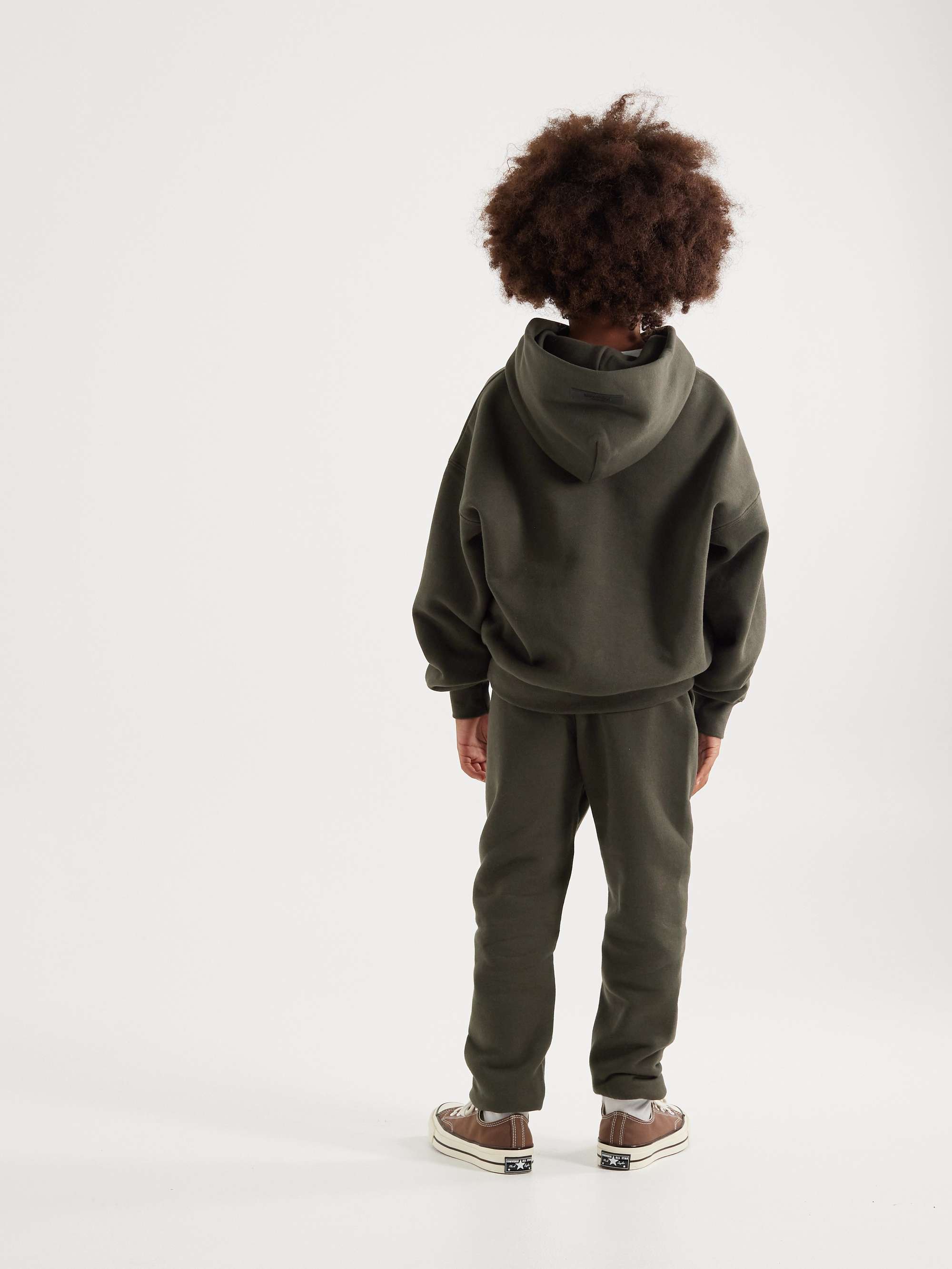 FEAR OF GOD ESSENTIALS KIDS Logo-Appliquéd Cotton-Blend Jersey Hoodie