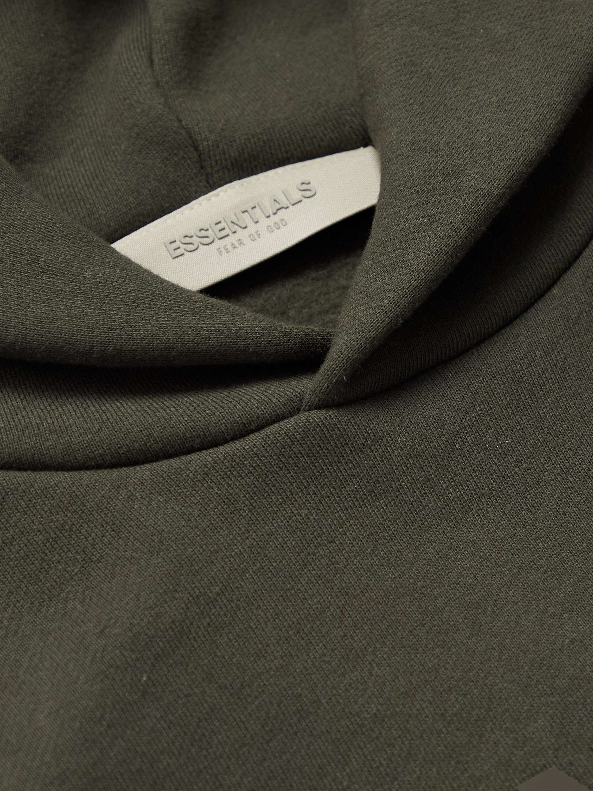 FEAR OF GOD ESSENTIALS KIDS Logo-Appliquéd Cotton-Blend Jersey Hoodie