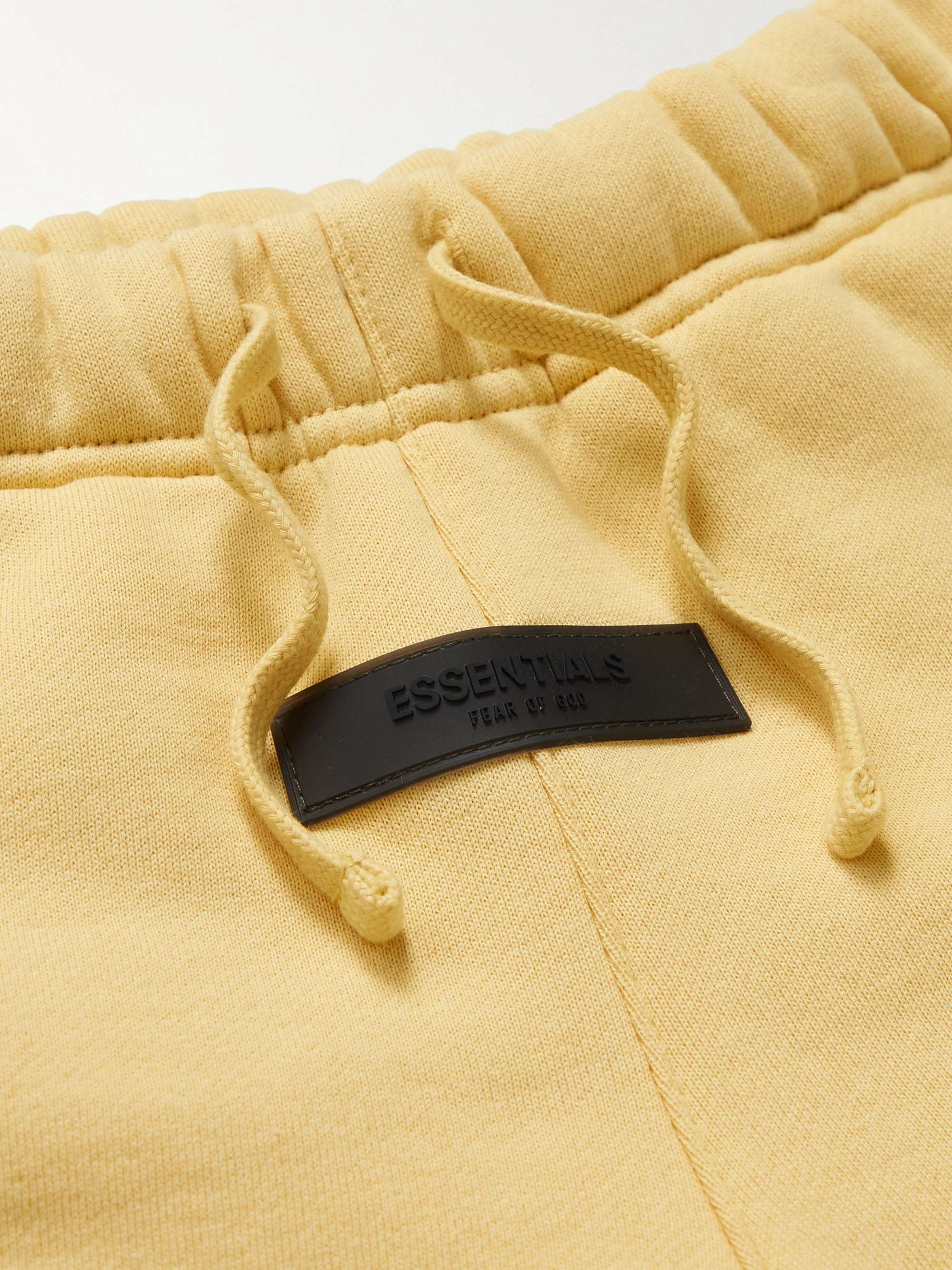 FEAR OF GOD ESSENTIALS KIDS Logo-Appliquéd Cotton-Blend Jersey Drawstring Shorts