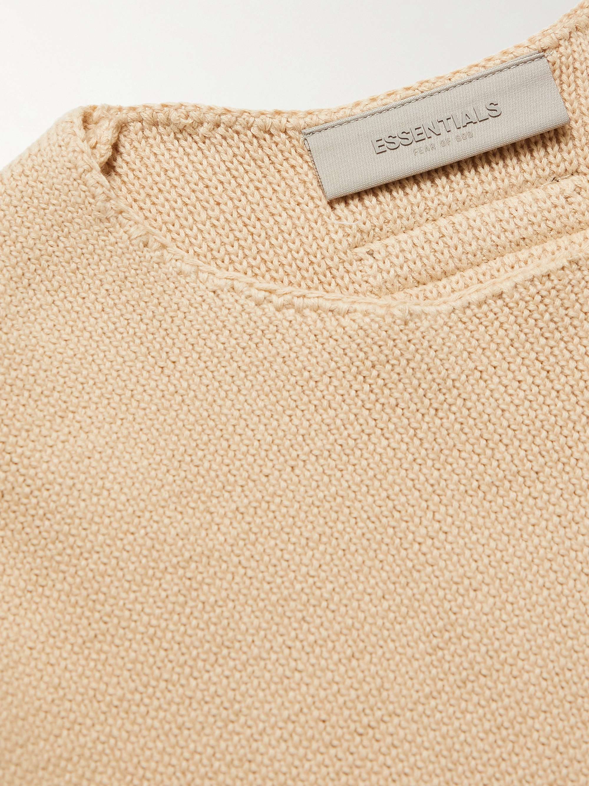 FEAR OF GOD ESSENTIALS KIDS Logo-Appliquéd Cotton-Blend Sweater