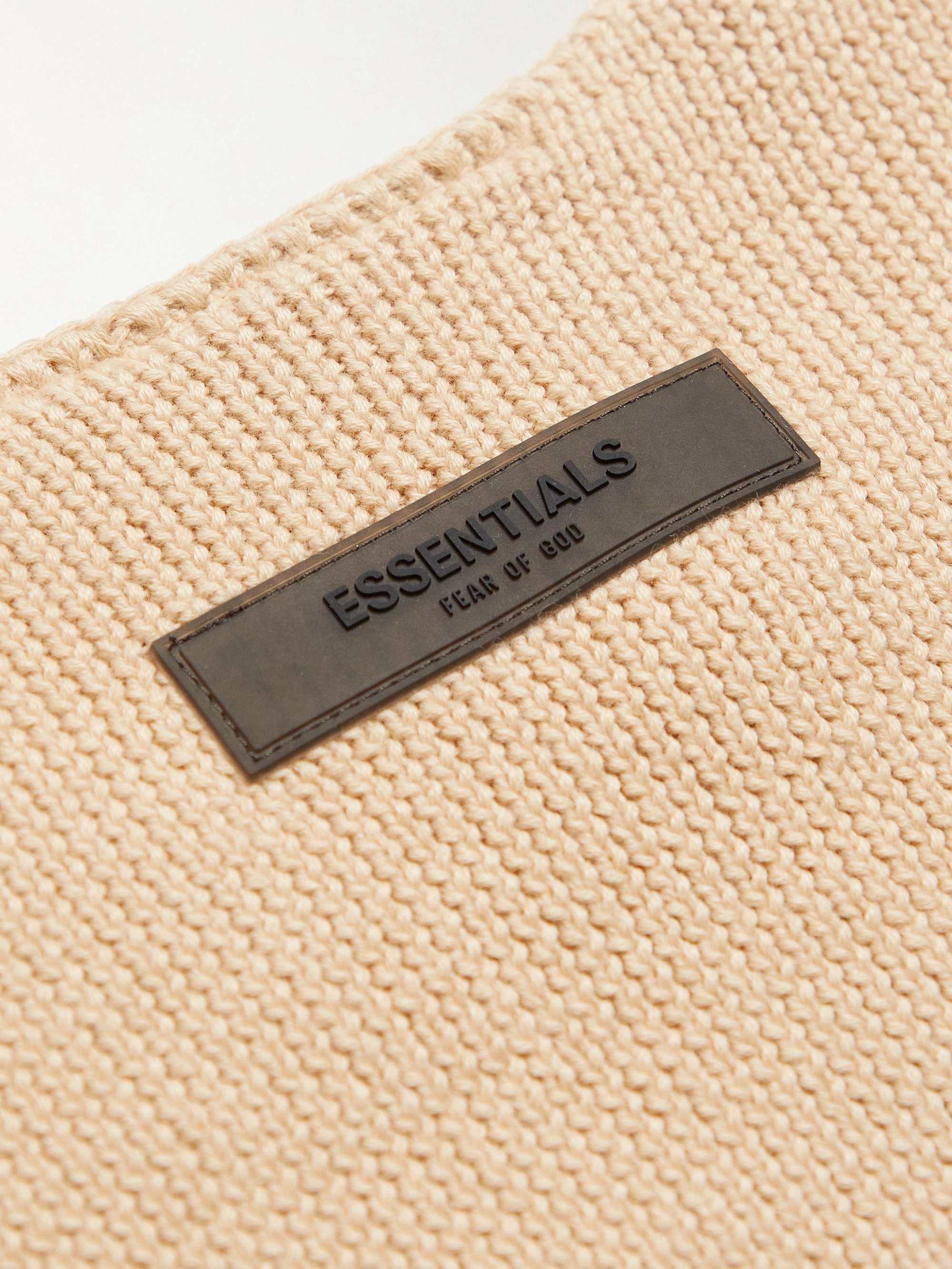 FEAR OF GOD ESSENTIALS KIDS Logo-Appliquéd Cotton-Blend Sweater