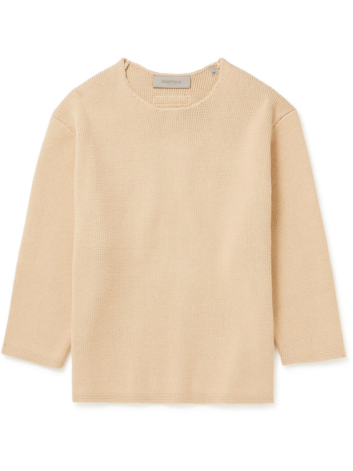 Logo-Appliquéd Cotton-Blend Sweater