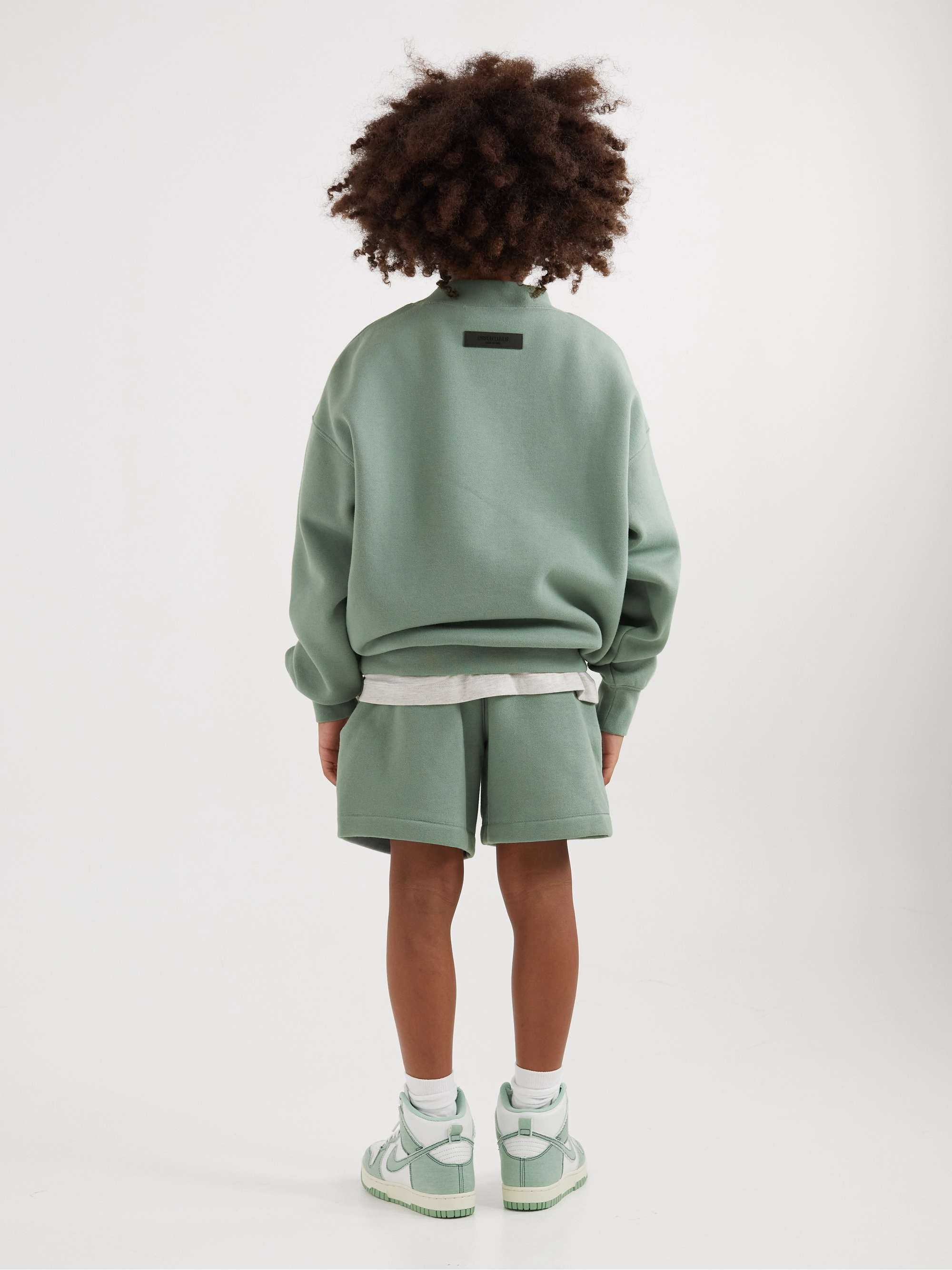 FEAR OF GOD ESSENTIALS KIDS Logo-Appliquéd Cotton-Blend Jersey Sweatshirt