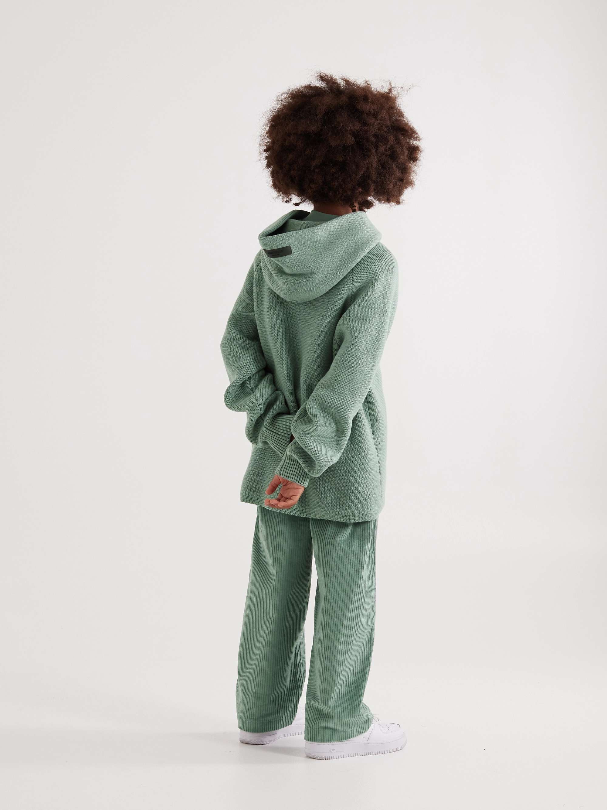 FEAR OF GOD ESSENTIALS KIDS Logo-Appliquéd Cotton-Blend Hoodie