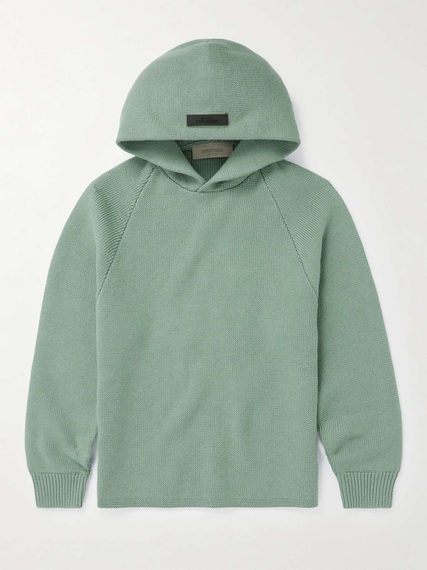 FEAR OF GOD ESSENTIALS KIDS Logo-Appliquéd Cotton-Blend Hoodie for Men ...