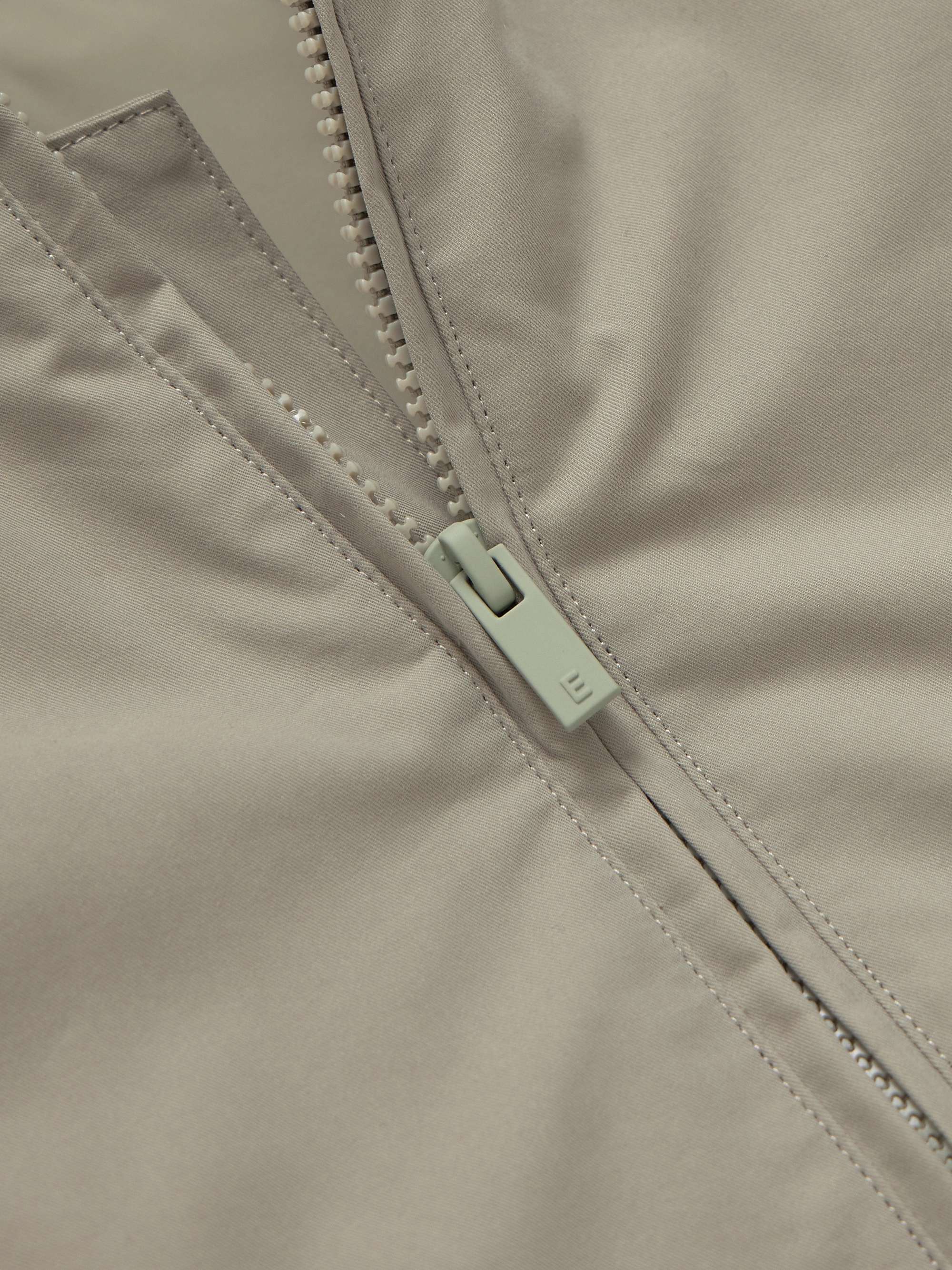 FEAR OF GOD ESSENTIALS KIDS Logo-Appliquéd Cotton-Blend Jersey Zip-Up Hoodie