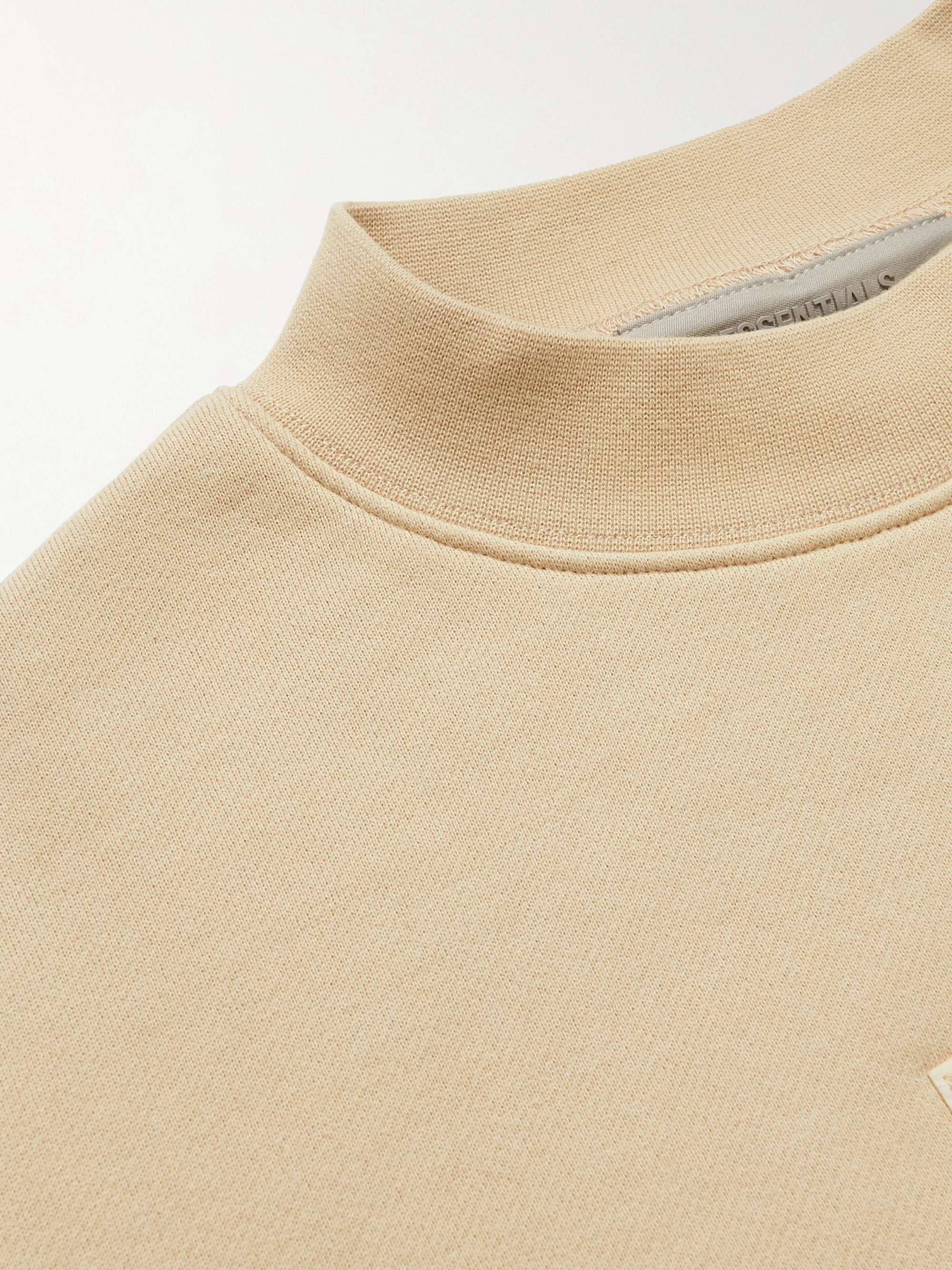 FEAR OF GOD ESSENTIALS KIDS Logo-Appliquéd Cotton-Blend Jersey Sweatshirt