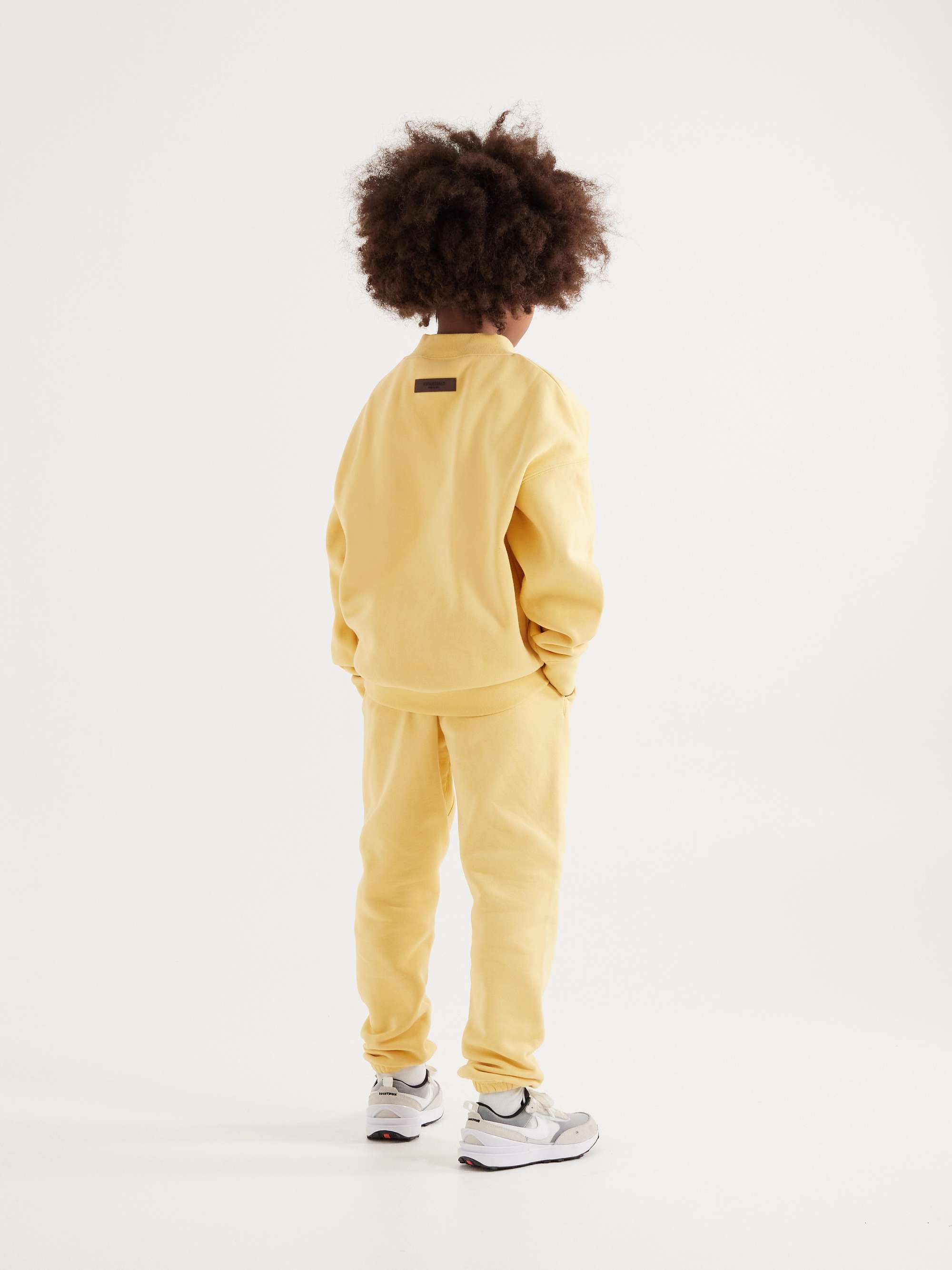 FEAR OF GOD ESSENTIALS KIDS Logo-Appliquéd Cotton-Blend Jersey Sweatshirt