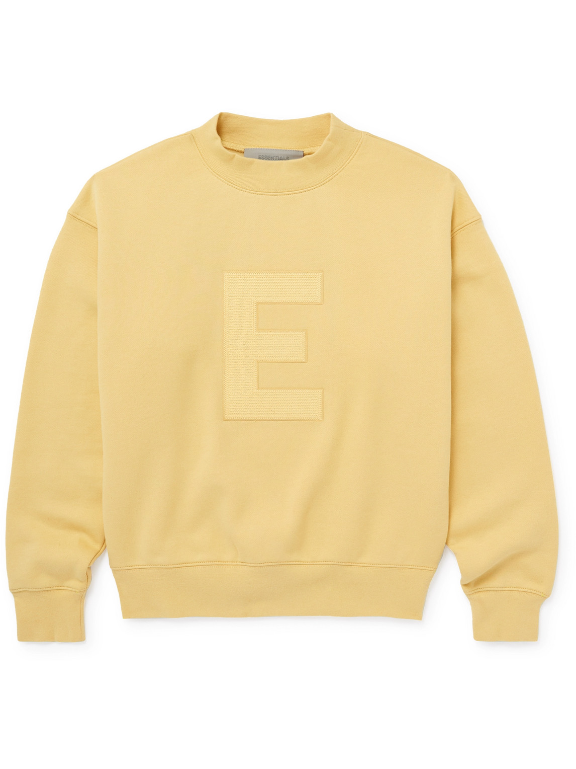 Essentials Kids' Logo-appliquéd Cotton-blend Jersey Sweatshirt In Yellow