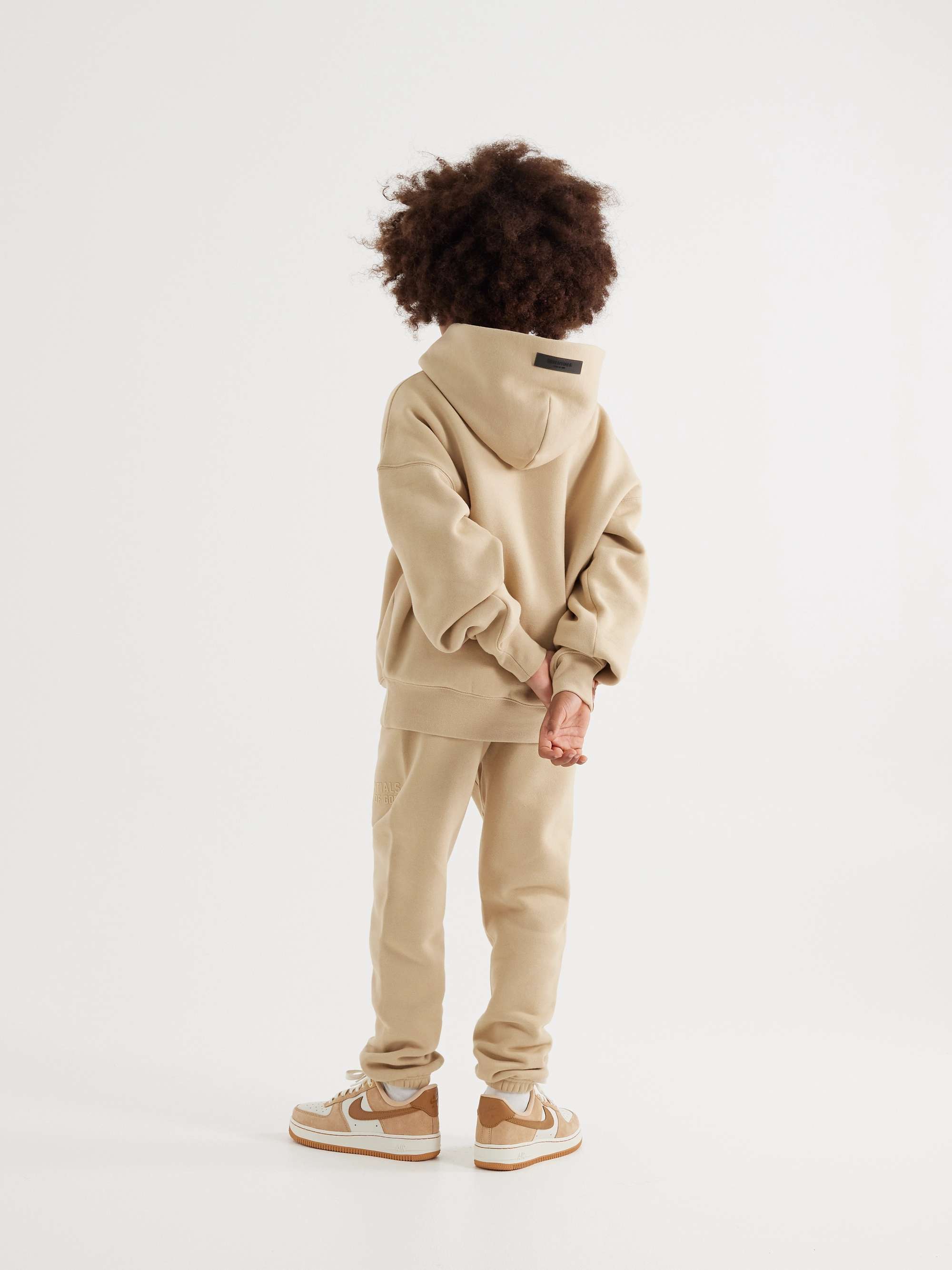 FEAR OF GOD ESSENTIALS KIDS Logo-Appliquéd Cotton-Blend Jersey Sweatpants