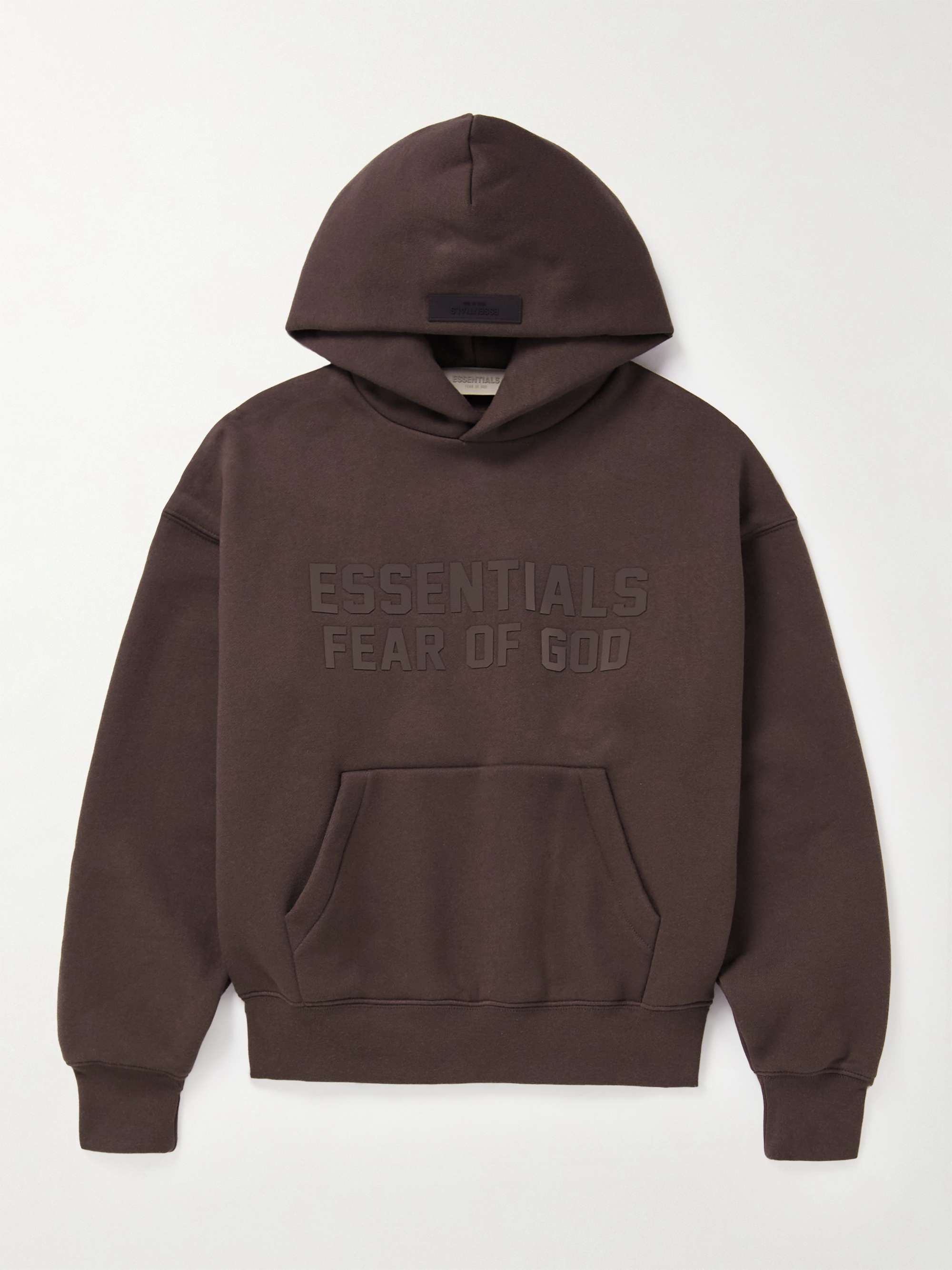 FEAR OF GOD ESSENTIALS KIDS Logo-Appliquéd Cotton-Blend Jersey Hoodie