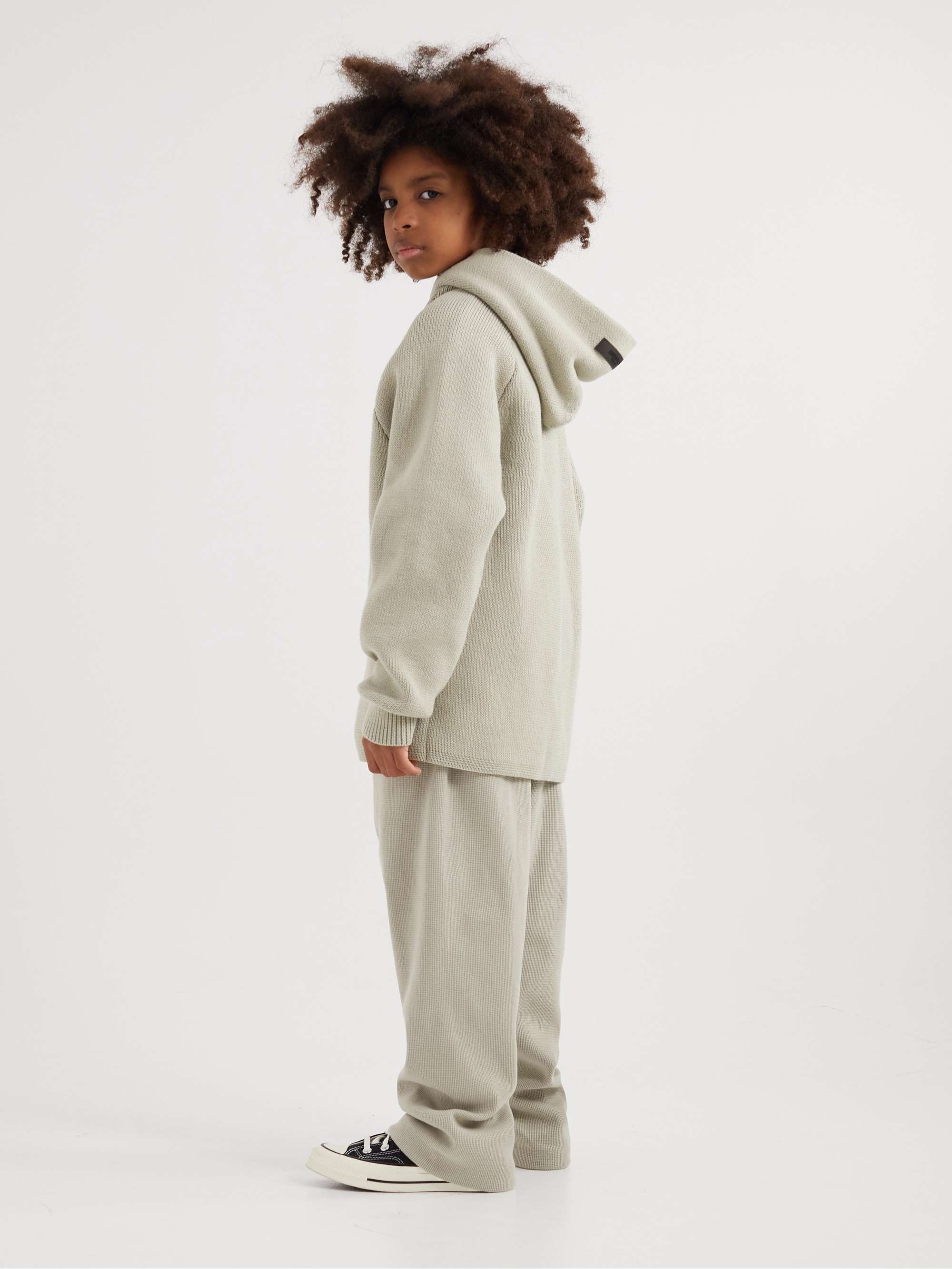 FEAR OF GOD ESSENTIALS KIDS Logo-Appliquéd Cotton-Blend Hoodie