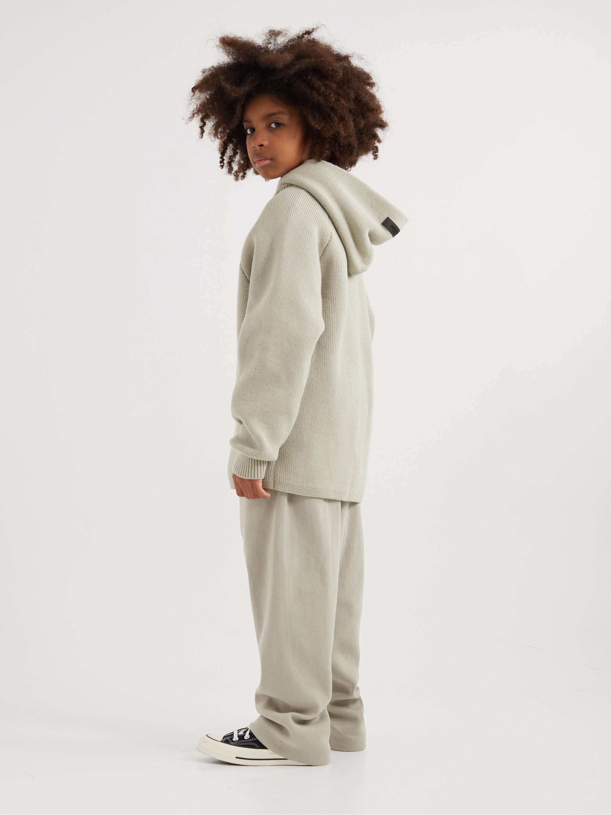 FEAR OF GOD ESSENTIALS KIDS Logo-Appliquéd Cotton-Blend Hoodie for Men ...