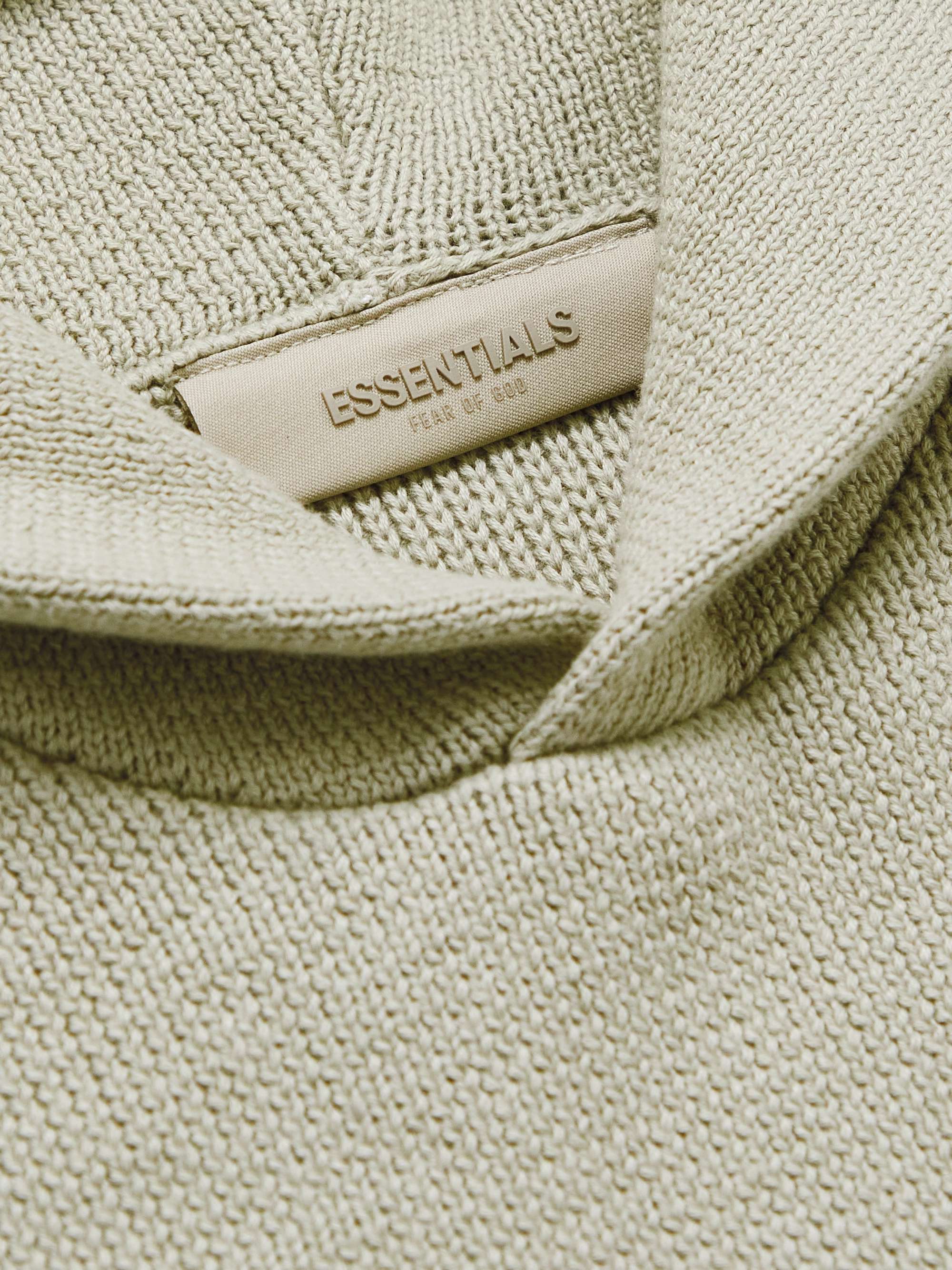 FEAR OF GOD ESSENTIALS KIDS Logo-Appliquéd Cotton-Blend Hoodie
