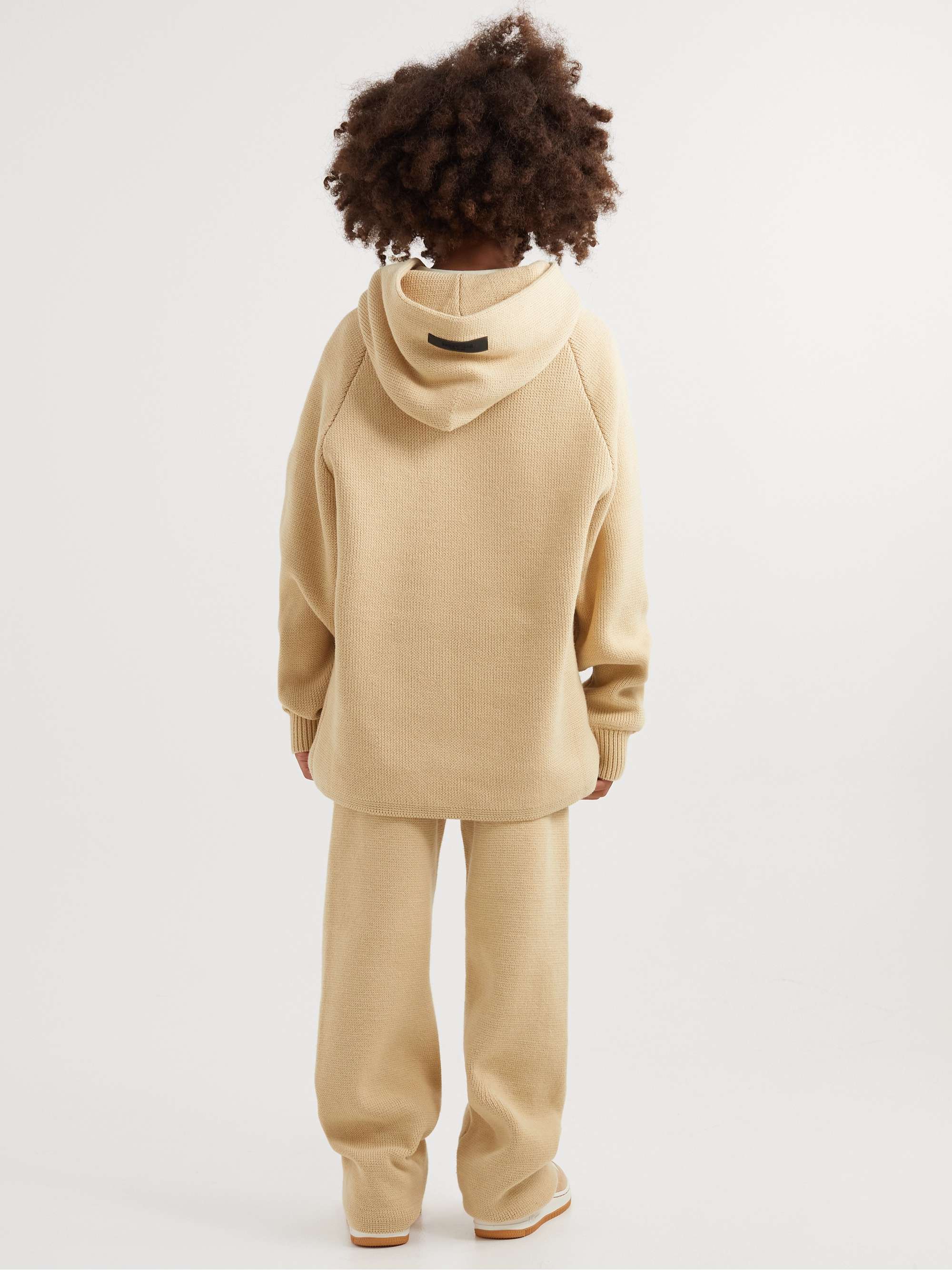FEAR OF GOD ESSENTIALS KIDS Logo-Appliquéd Cotton-Blend Hoodie