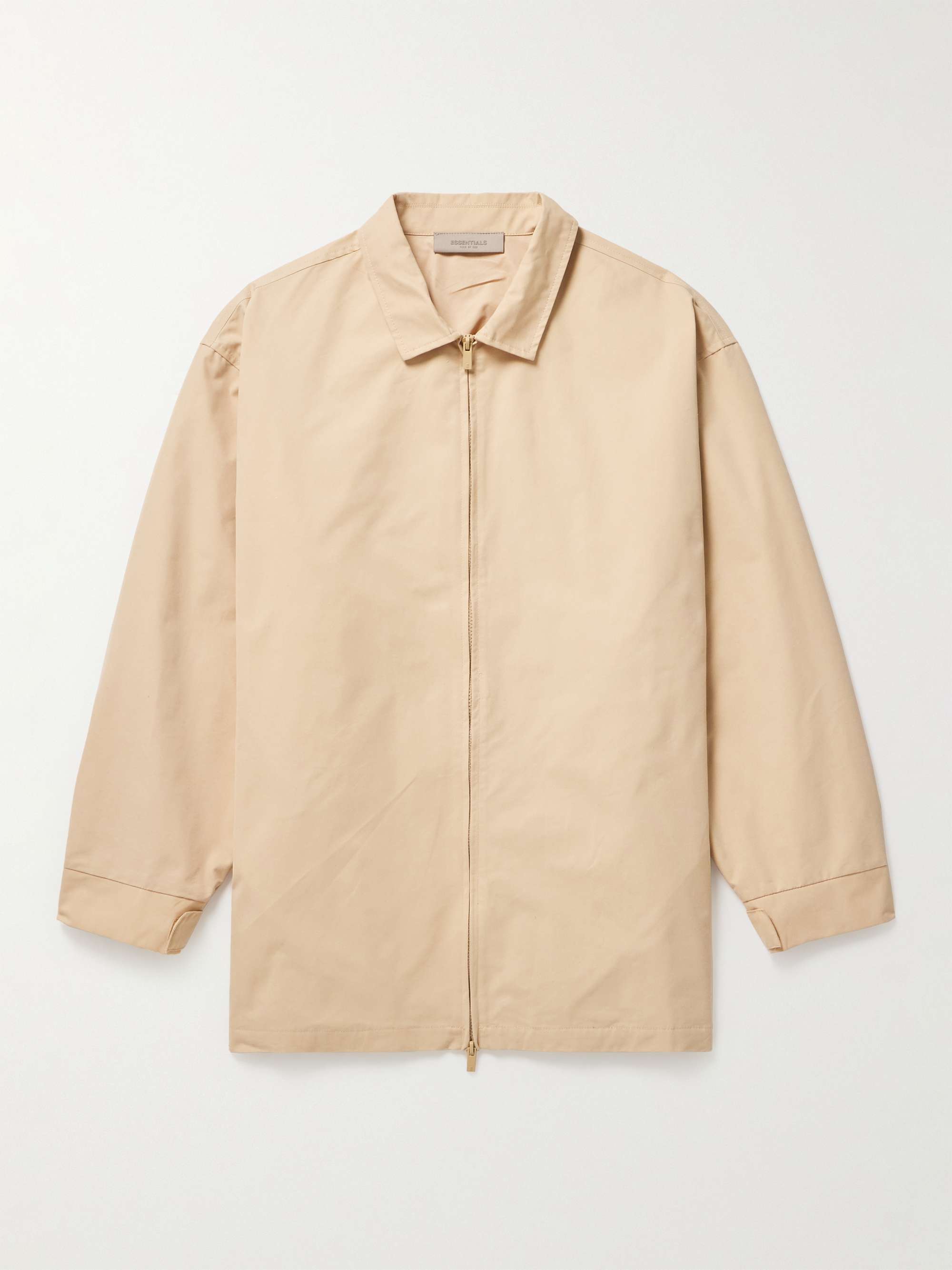 FEAR OF GOD ESSENTIALS Barn Logo-Appliquéd Cotton-Blend Twill Jacket ...