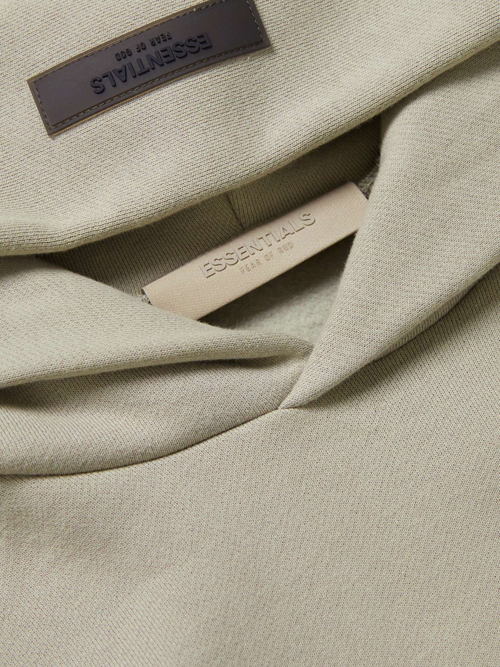 FEAR OF GOD ESSENTIALS Logo-Appliquéd Cotton-Blend Jersey Hoodie