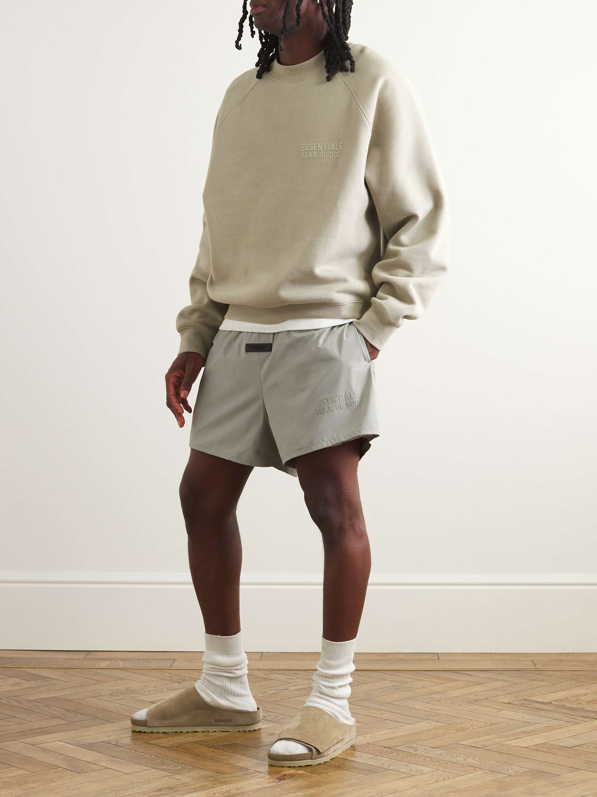 FEAR OF GOD ESSENTIALS Eternal Wide-Leg Shell Drawstring Shorts