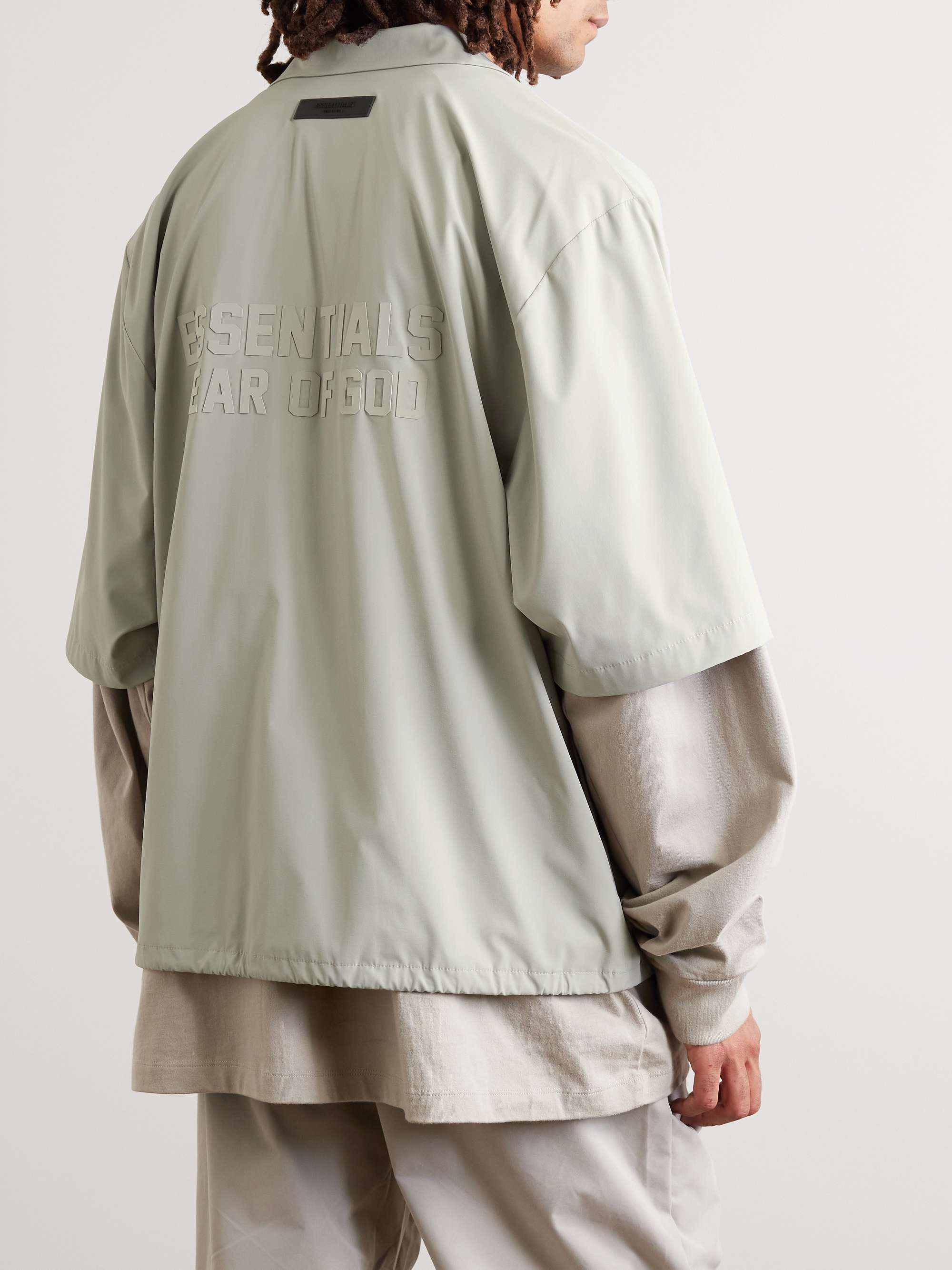 FEAR OF GOD ESSENTIALS Logo-Appliquéd Stretch-Nylon Shirt