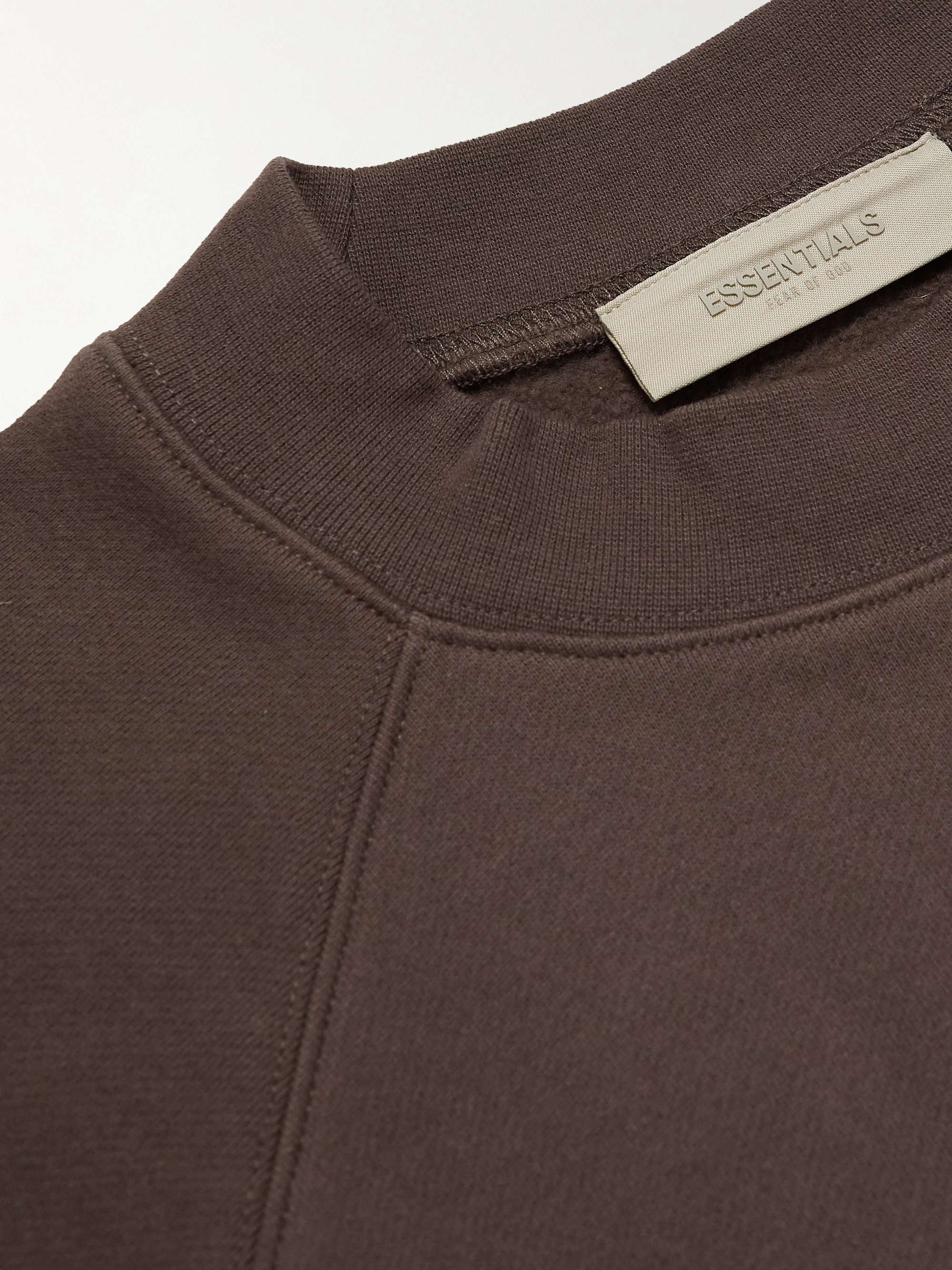 FEAR OF GOD ESSENTIALS Logo-Appliquéd Cotton-Blend Jersey Sweatshirt