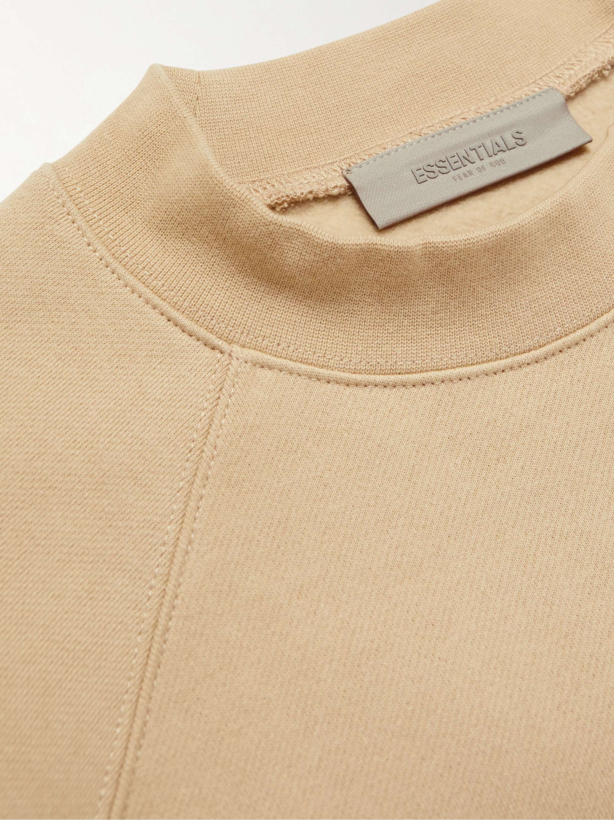 FEAR OF GOD ESSENTIALS Logo-Appliquéd Cotton-Blend Jersey Sweatshirt