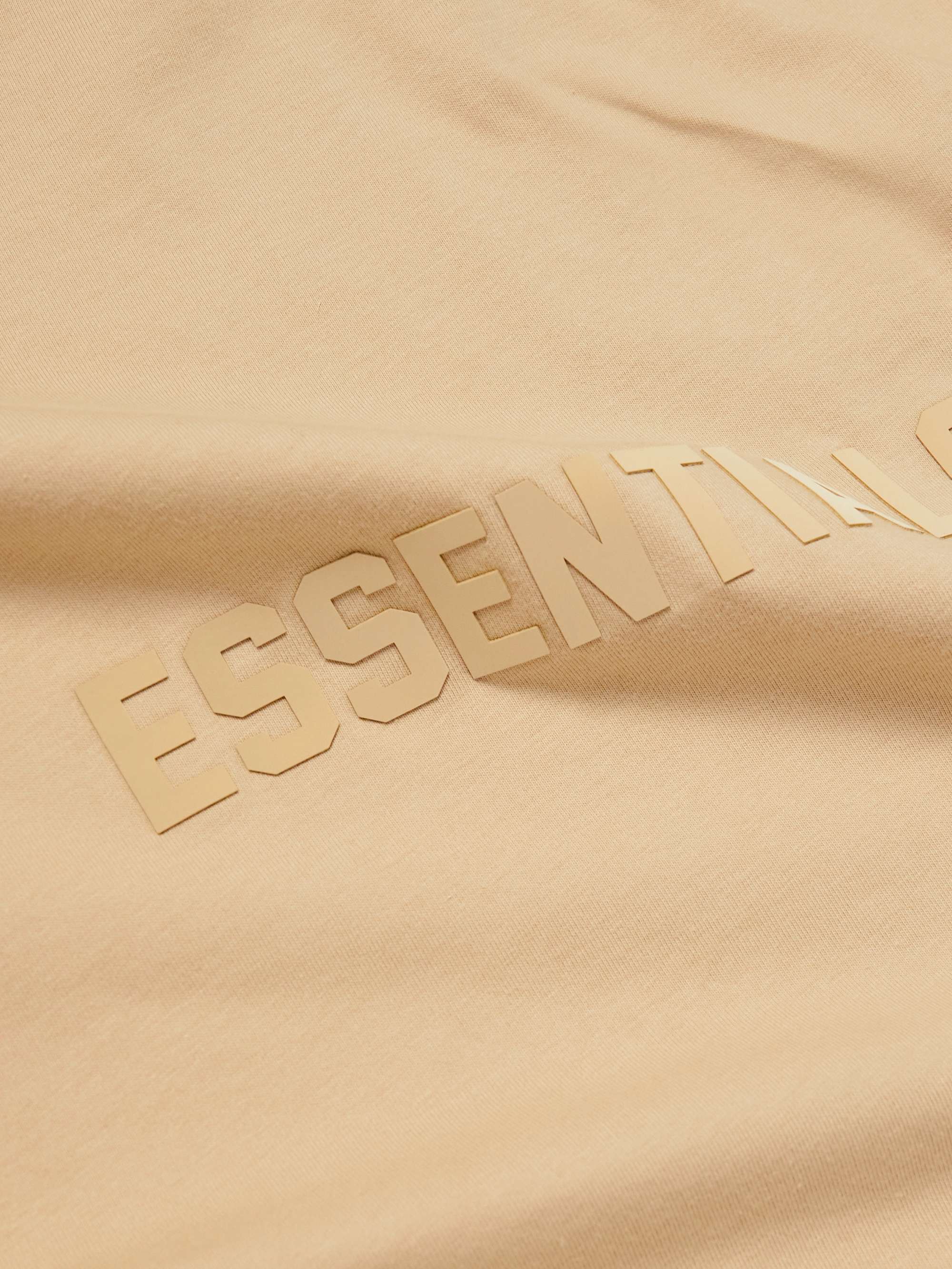 FEAR OF GOD ESSENTIALS Logo-Appliquéd Cotton-Jersey Mock-Neck T-Shirt