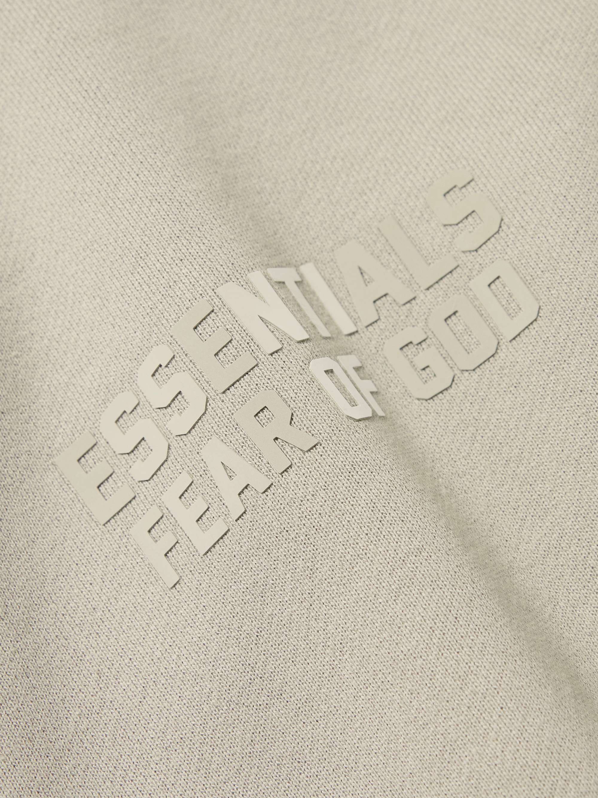 FEAR OF GOD ESSENTIALS Oversized Logo-Appliquéd Cotton-Blend Jersey Hoodie