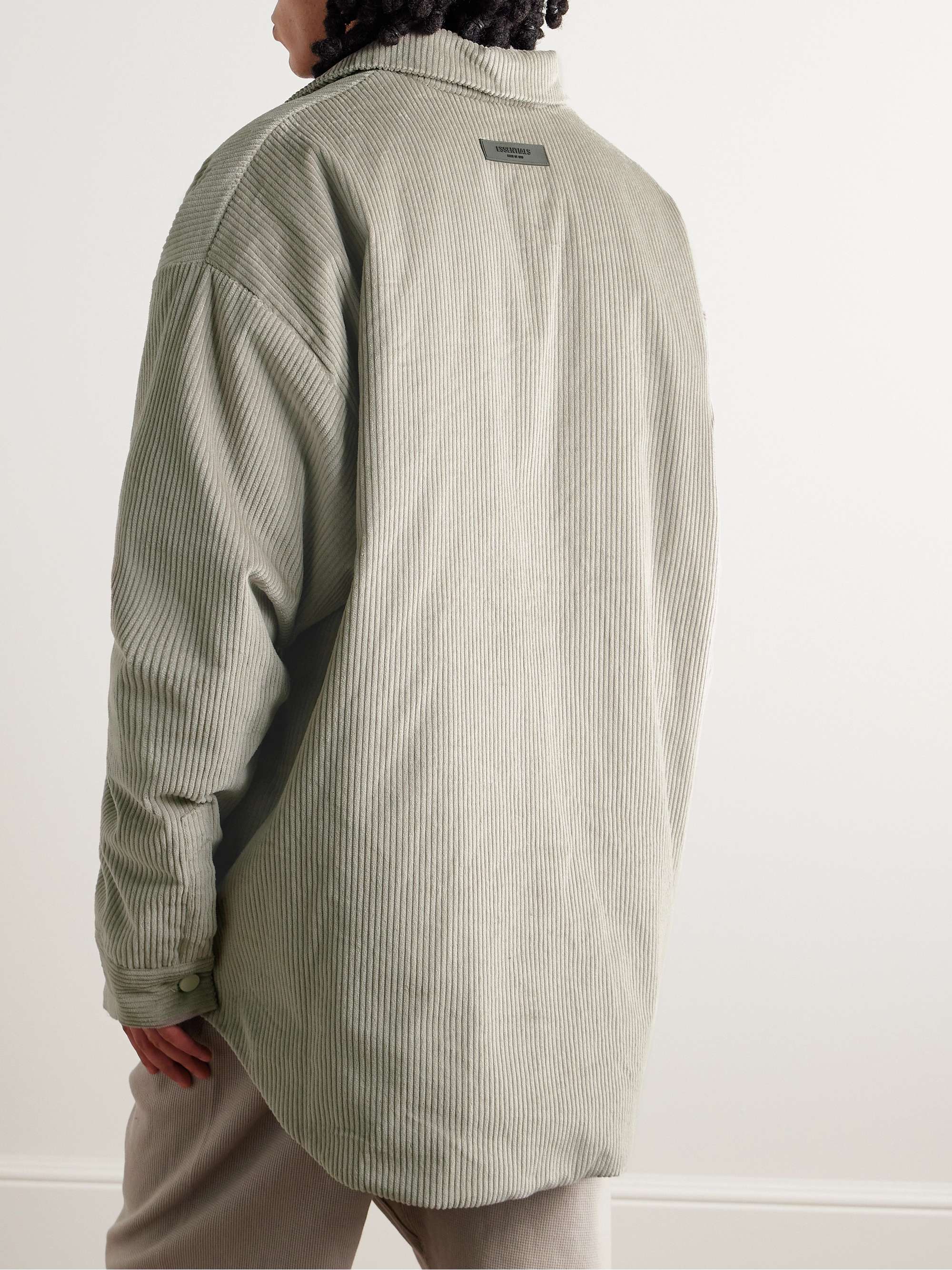 FEAR OF GOD ESSENTIALS Cotton-Corduroy Zip-Up Shirt Jacket for Men