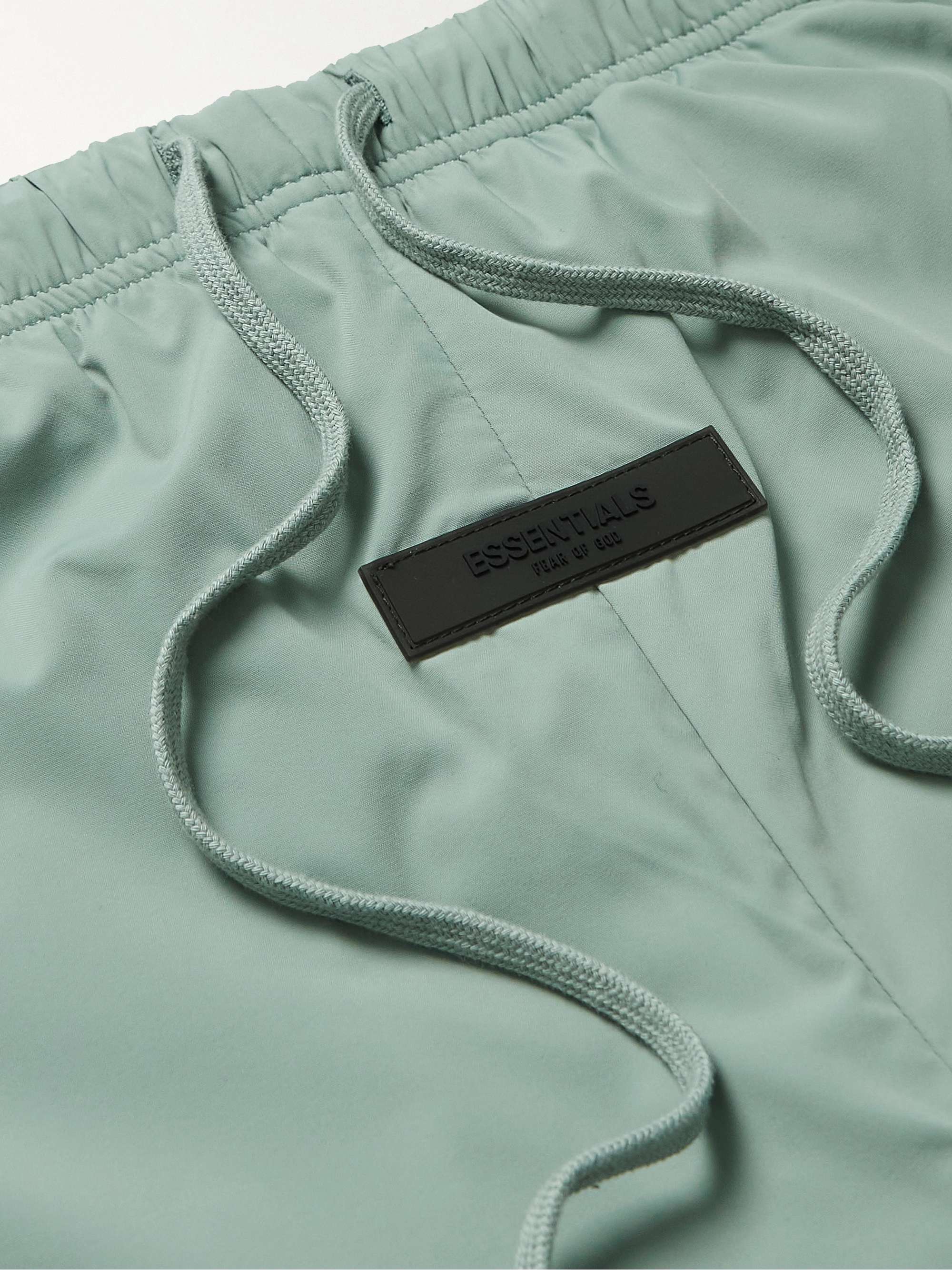 FEAR OF GOD ESSENTIALS Tapered Logo-Appliquéd Padded Stretch-Shell Drawstring Trousers