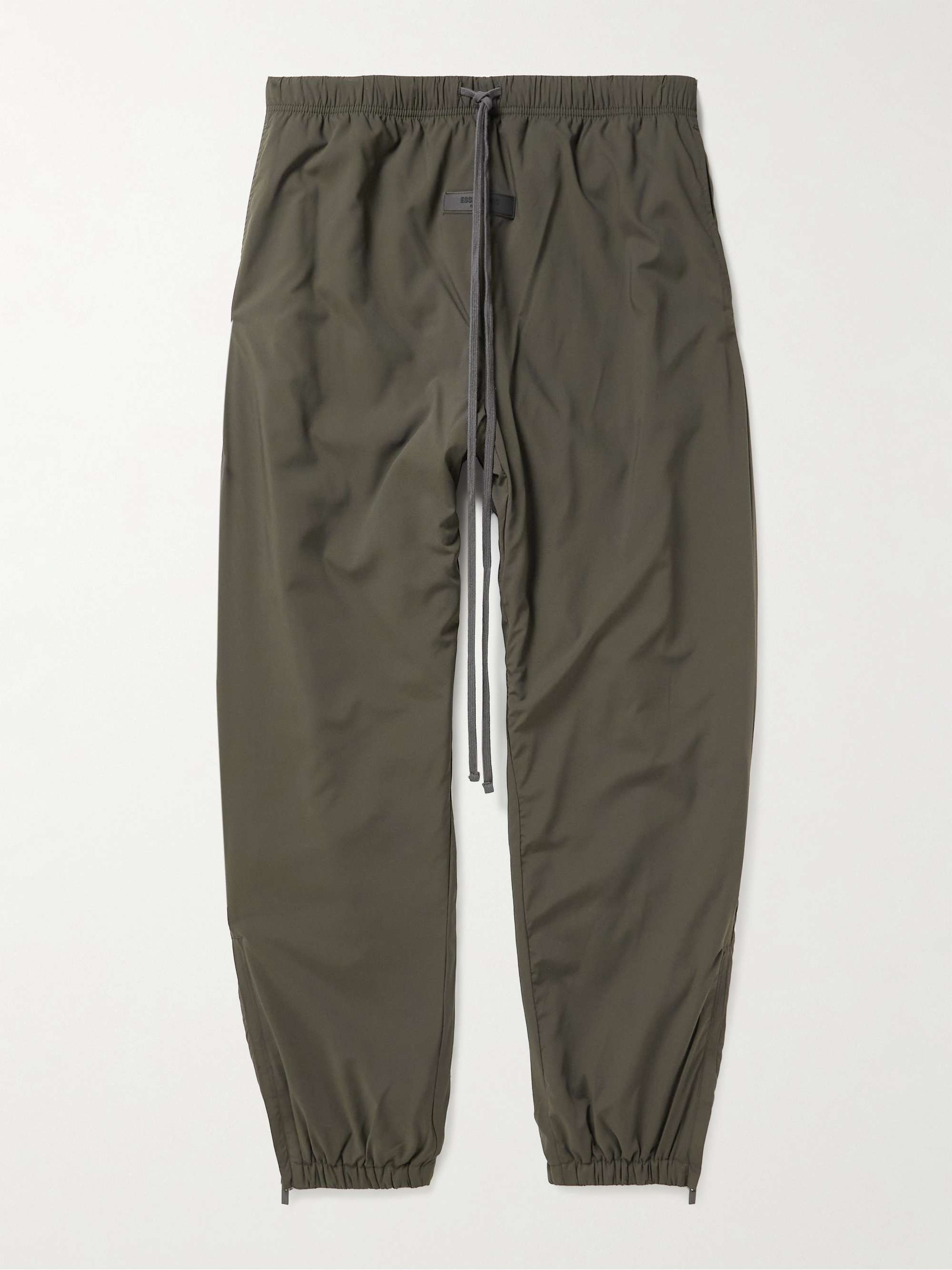 Tapered Logo-Appliquéd Padded Shell Drawstring Trousers