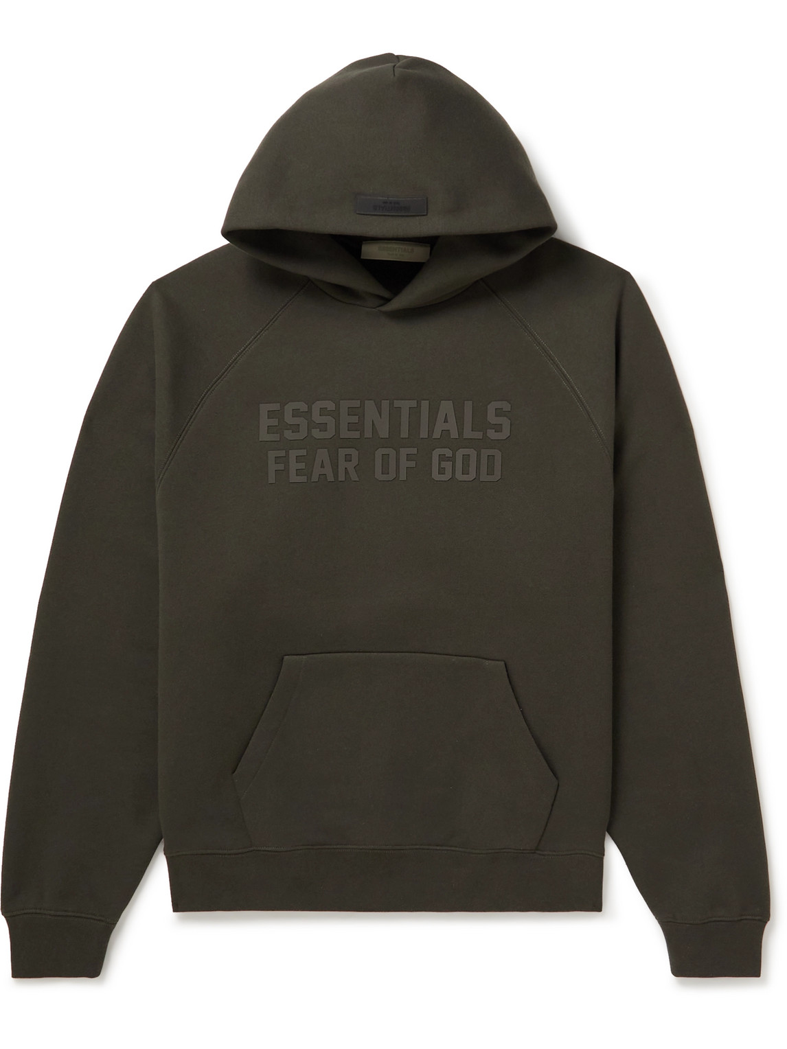 FEAR OF GOD ESSENTIALS LogoAppliquéd FleeceBack CottonBlend Jersey