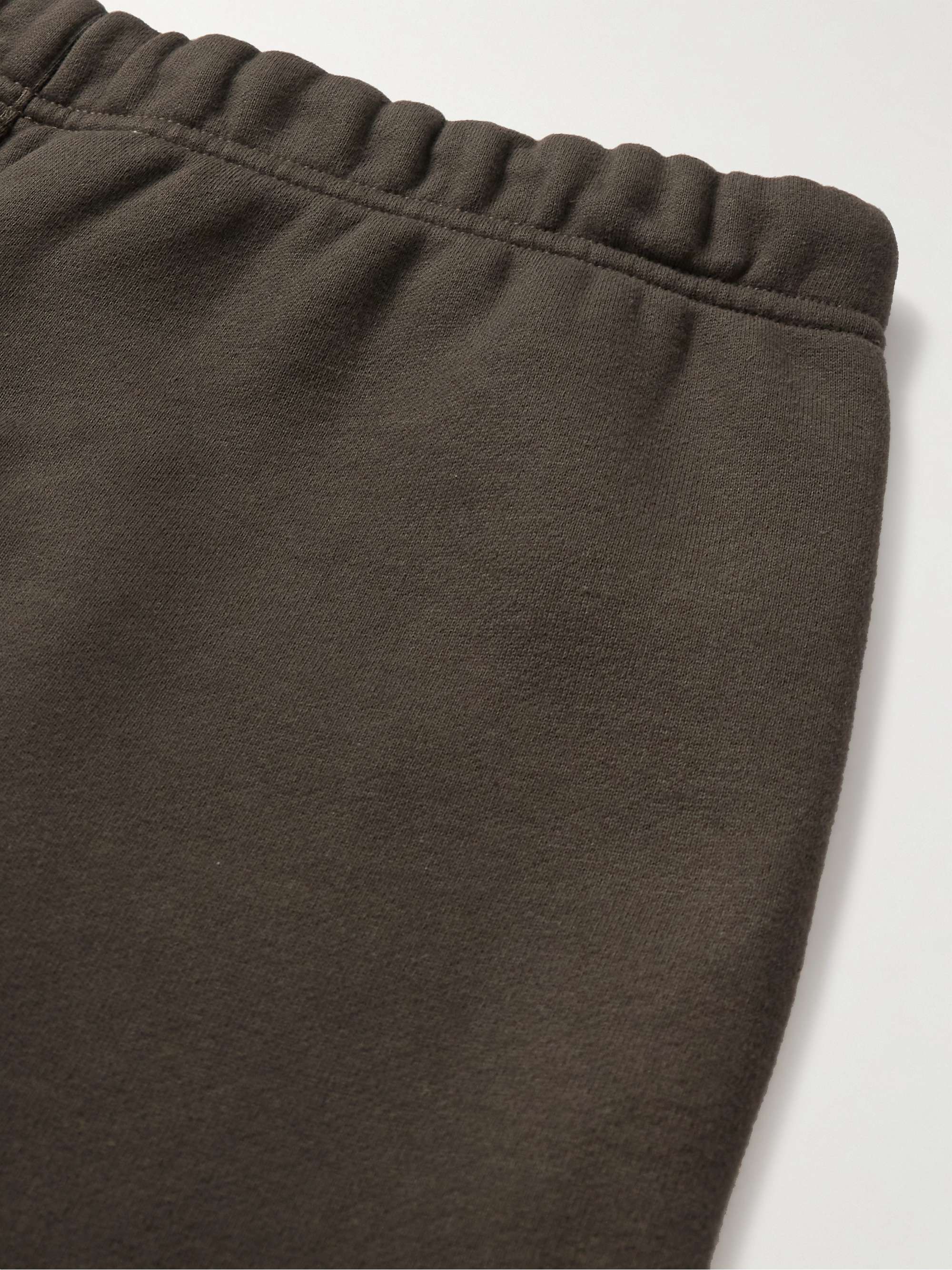 FEAR OF GOD ESSENTIALS Tapered Logo-Appliquéd Cotton-Blend Jersey Sweatpants