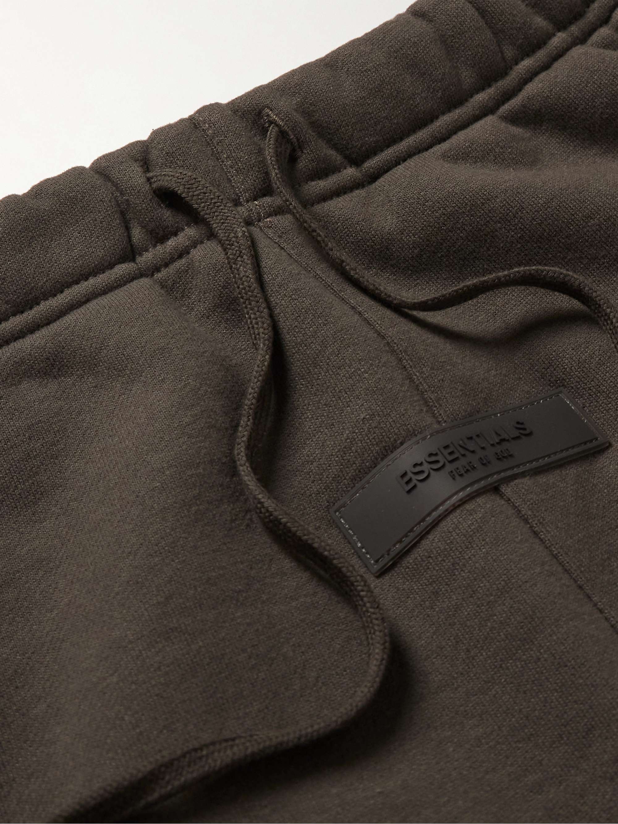 FEAR OF GOD ESSENTIALS Tapered Logo-Appliquéd Cotton-Blend Jersey Sweatpants