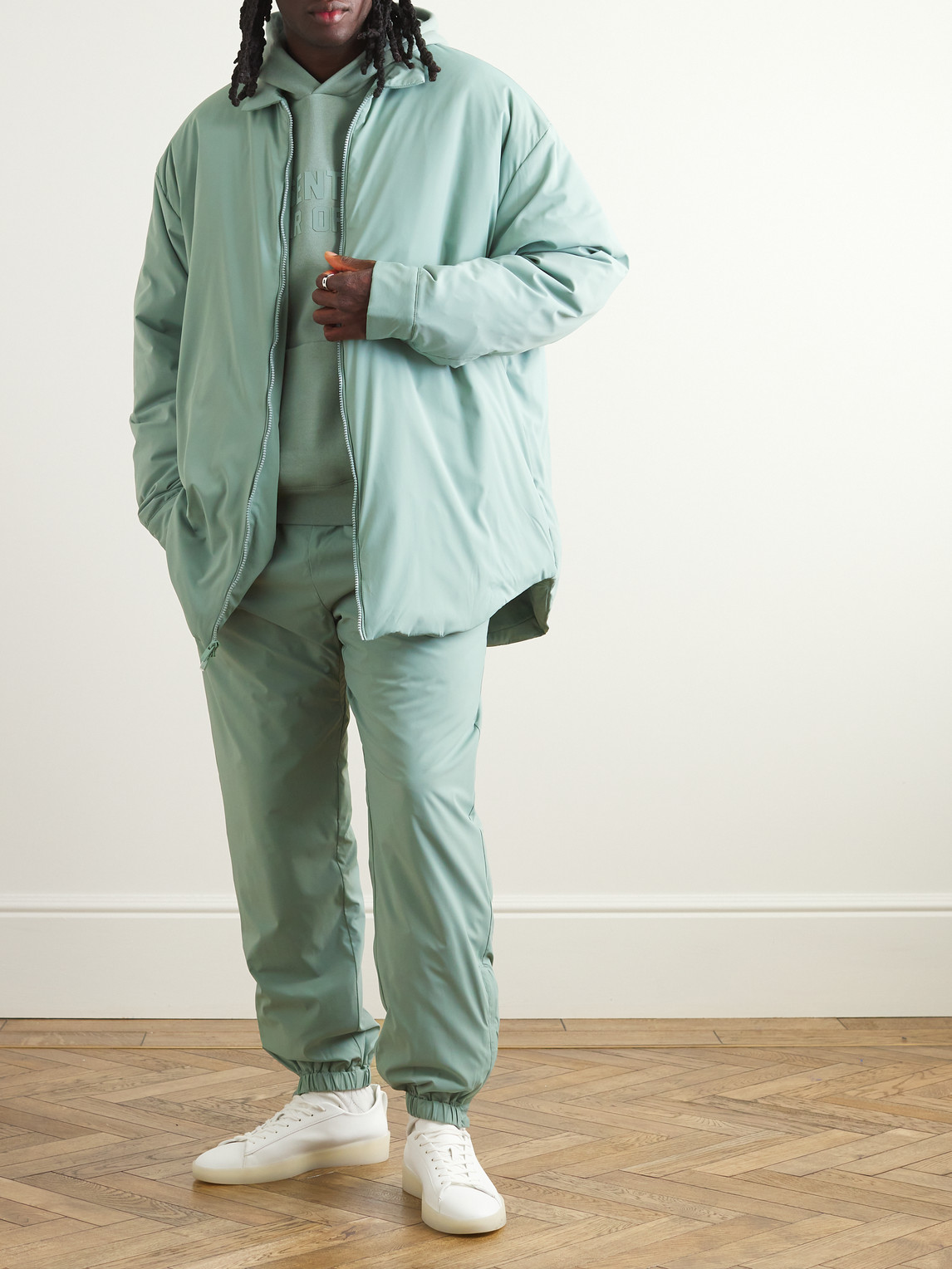 Logo-Appliquéd Padded Shell Shirt Jacket — 2