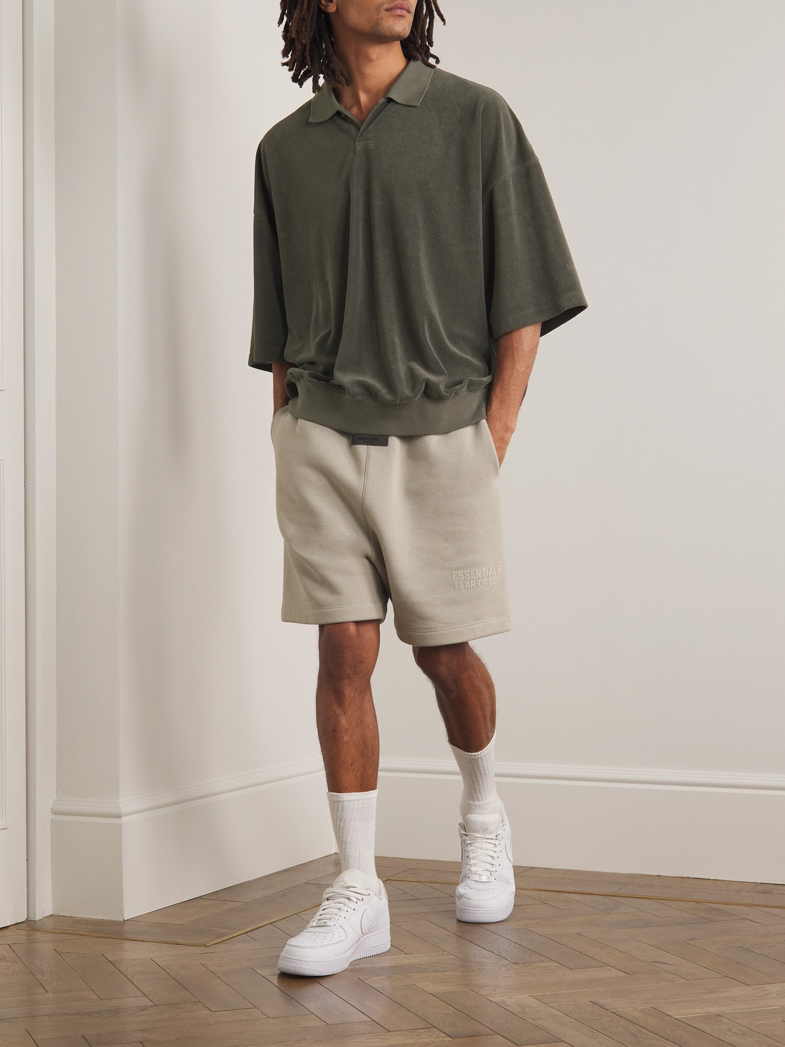 Logo-Appliquéd Terry Polo Shirt — 2