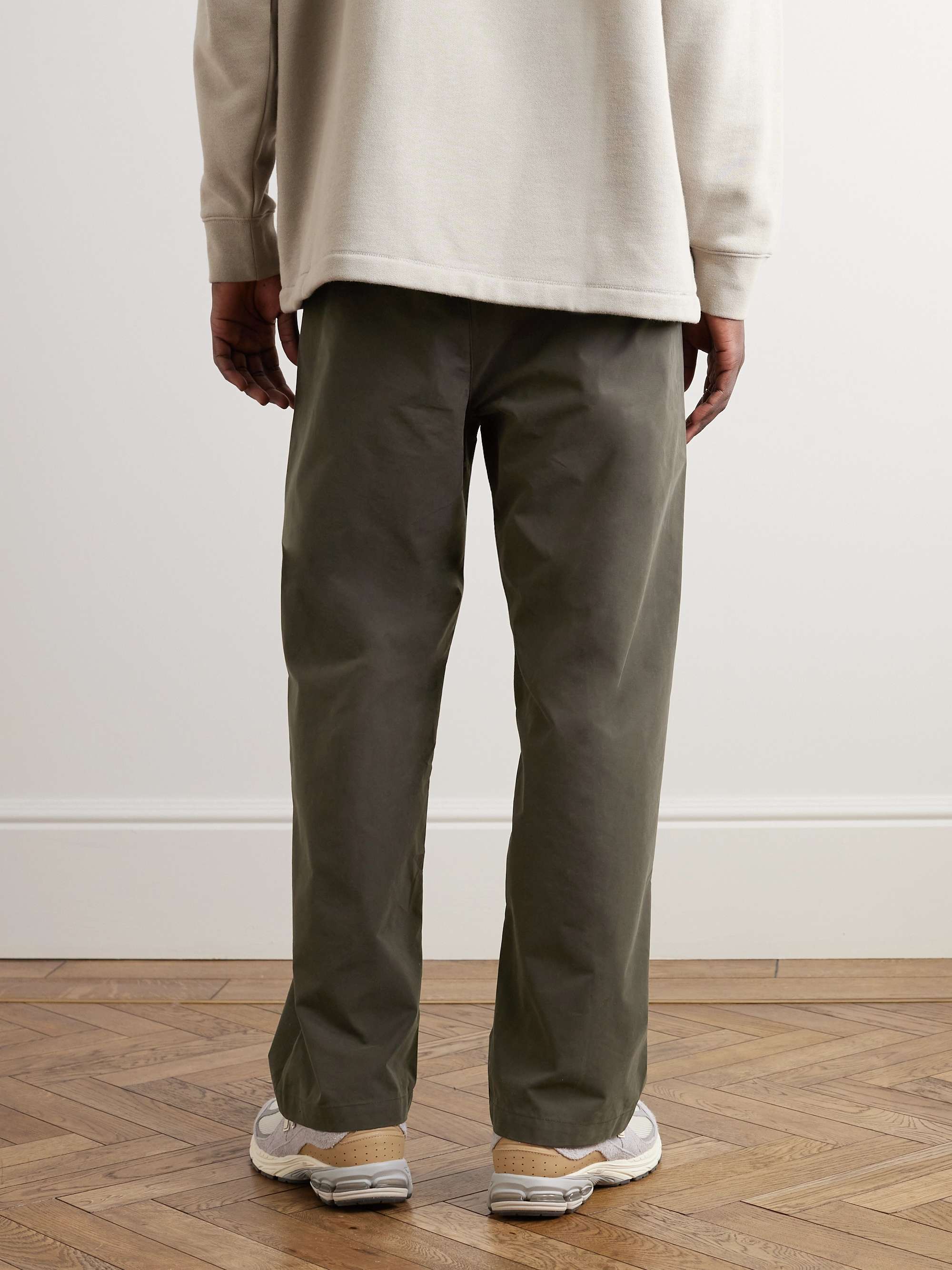 FEAR OF GOD ESSENTIALS Logo-Appliquéd Cotton-Blend Twill Drawstring Trousers