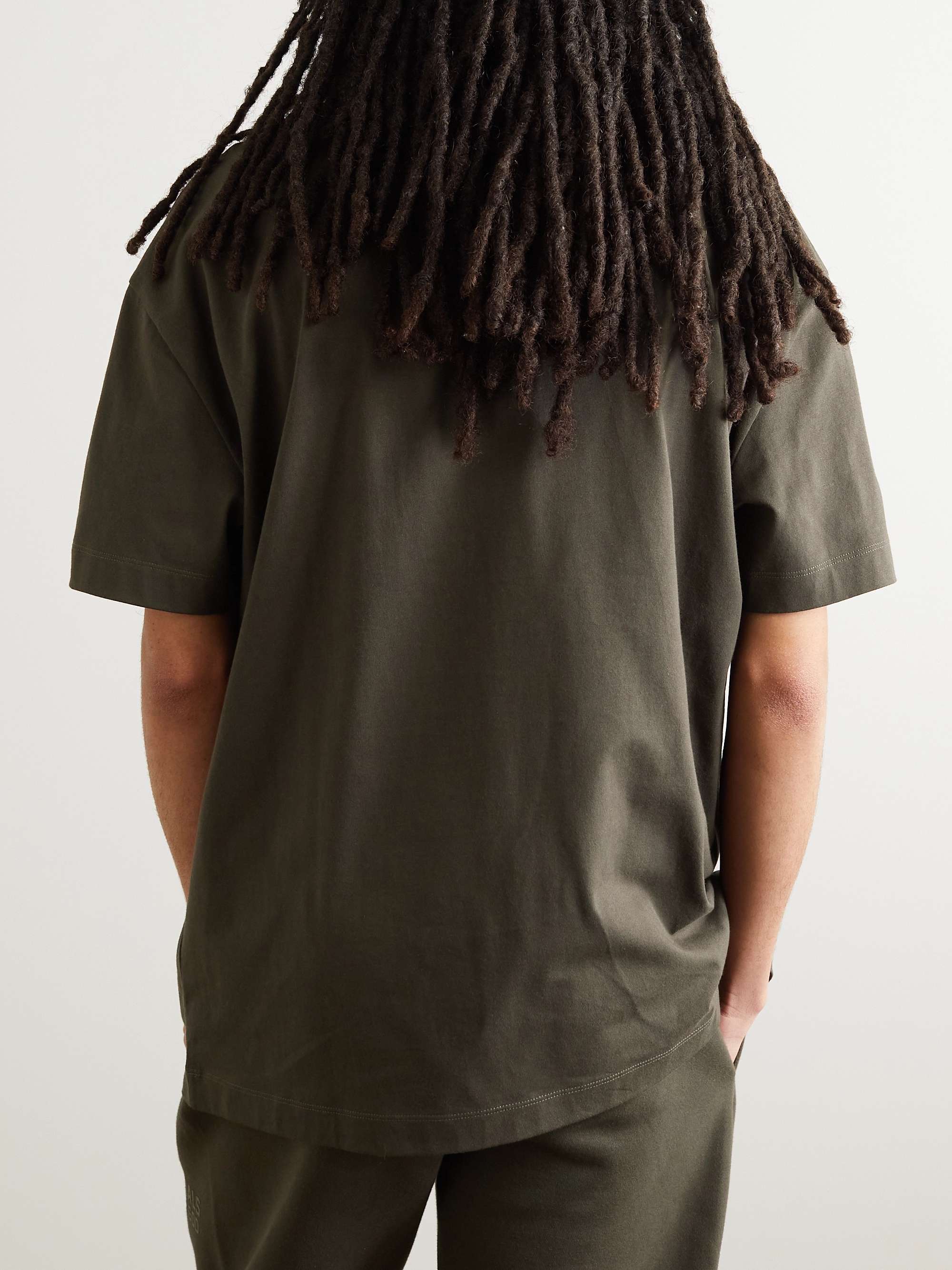 FEAR OF GOD ESSENTIALS Logo-Appliquéd Cotton-Jersey T-Shirt