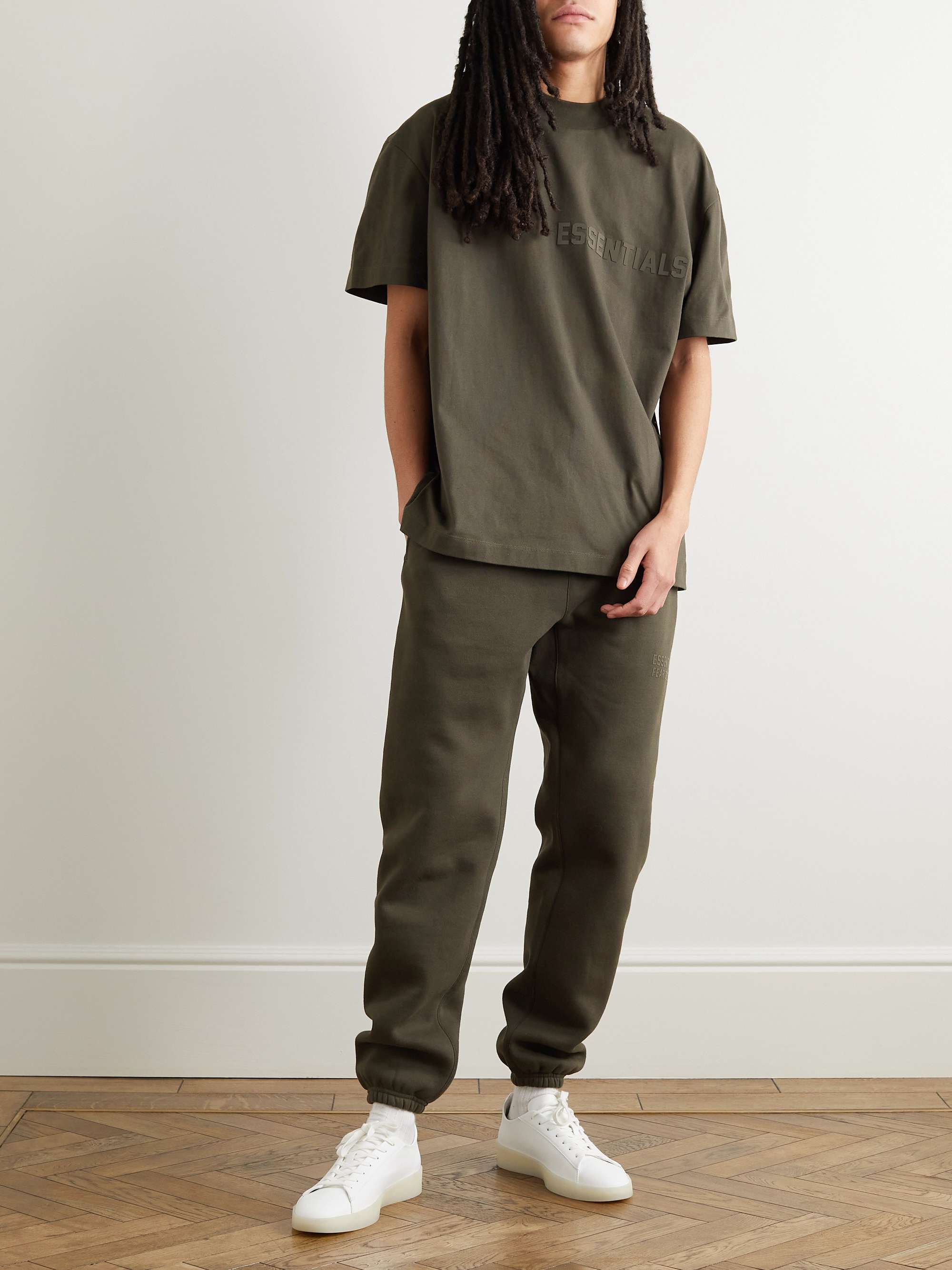 FEAR OF GOD ESSENTIALS Logo-Appliquéd Cotton-Jersey T-Shirt