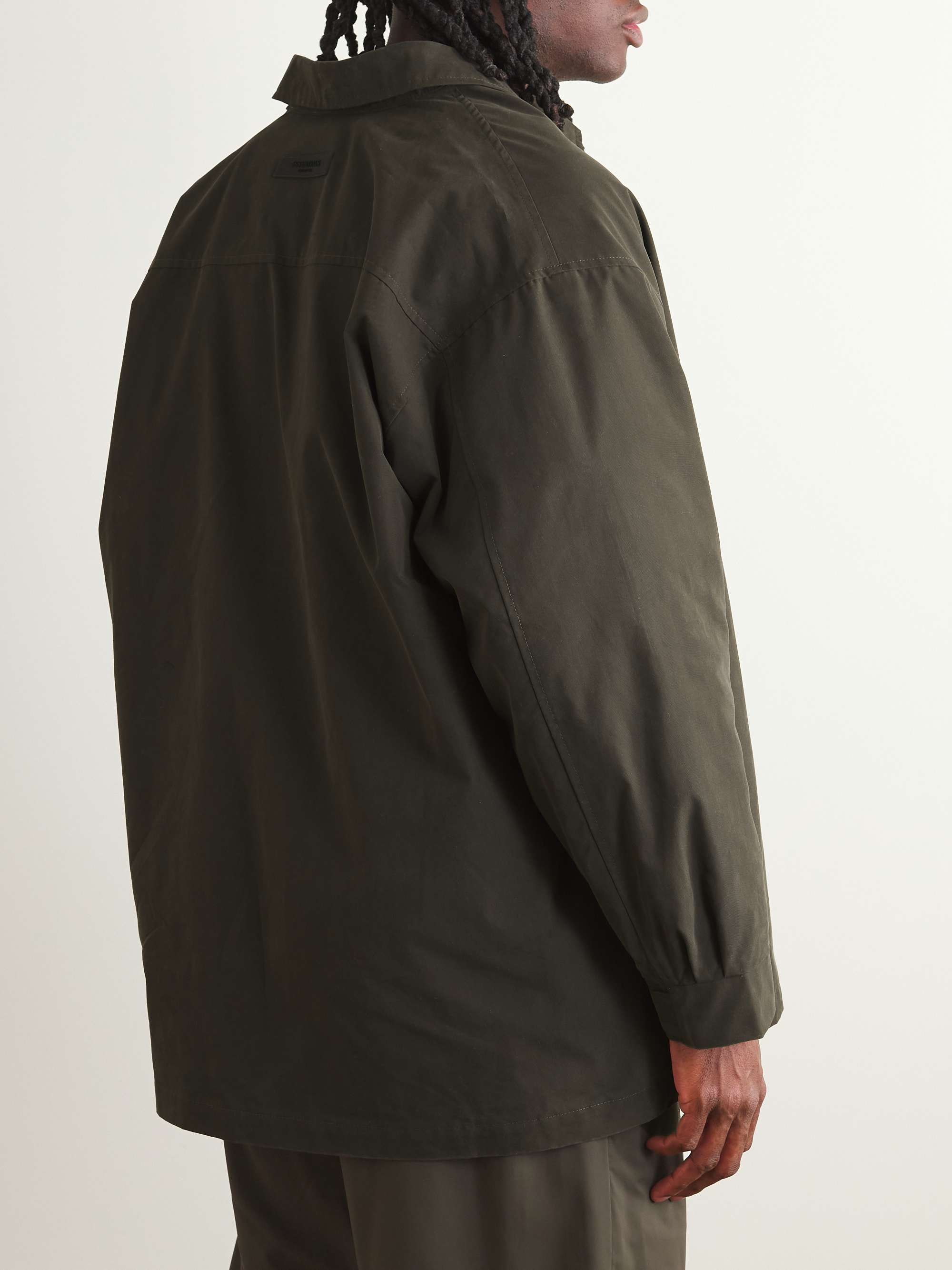 FEAR OF GOD ESSENTIALS Barn Logo-Appliquéd Cotton-Blend Twill Jacket