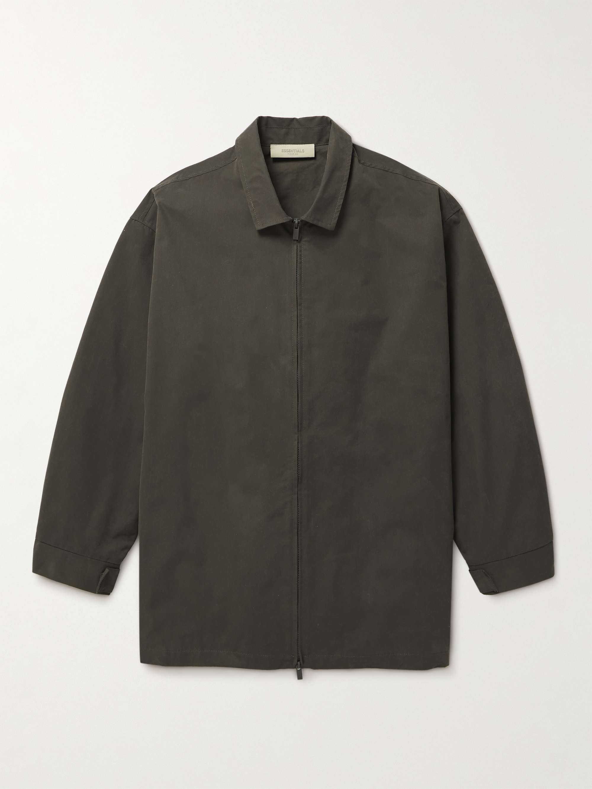 FEAR OF GOD ESSENTIALS Barn Logo-Appliquéd Cotton-Blend Twill Jacket ...