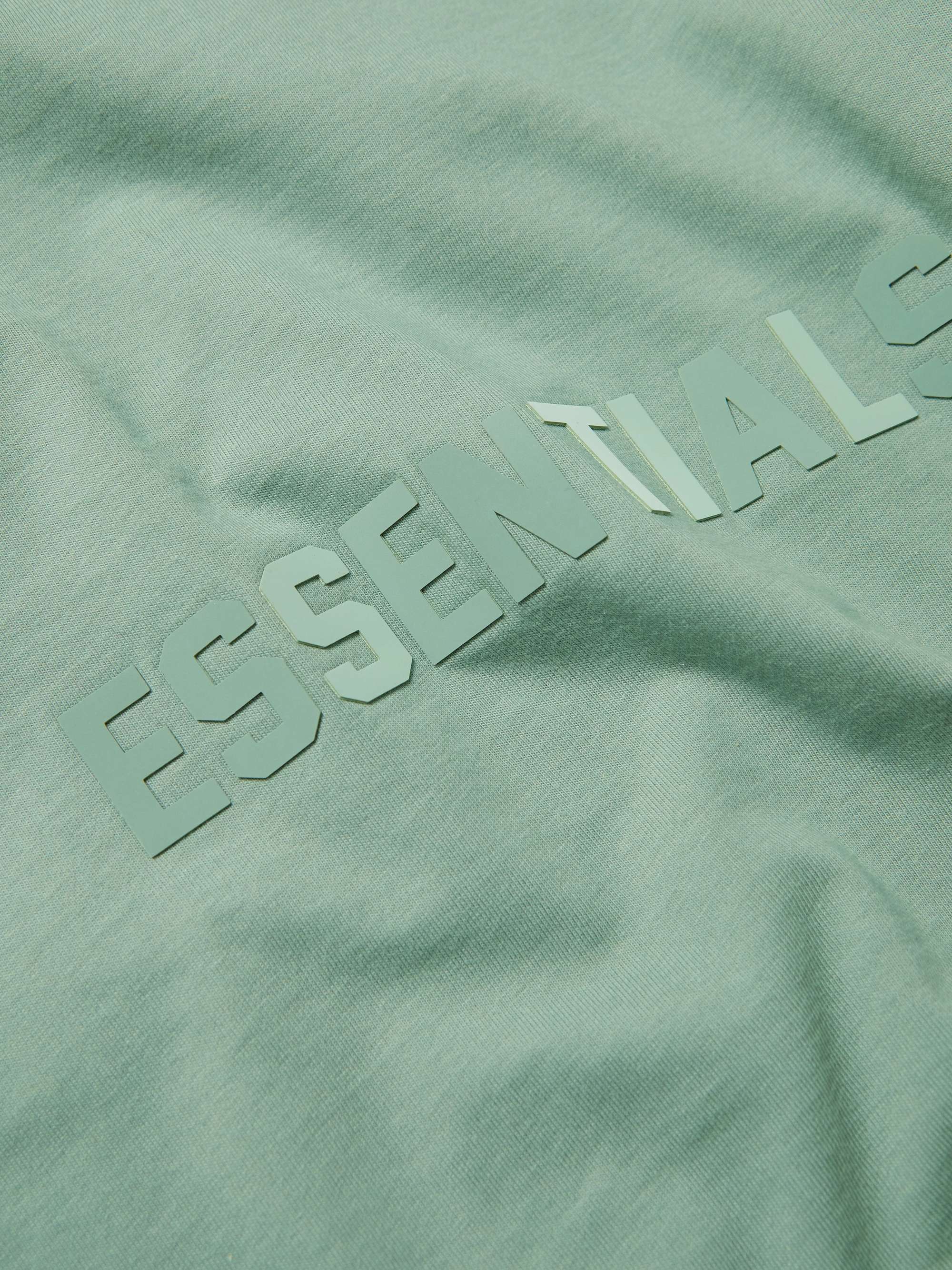 FEAR OF GOD ESSENTIALS Logo-Appliquéd Cotton-Jersey Mock-Neck T-Shirt