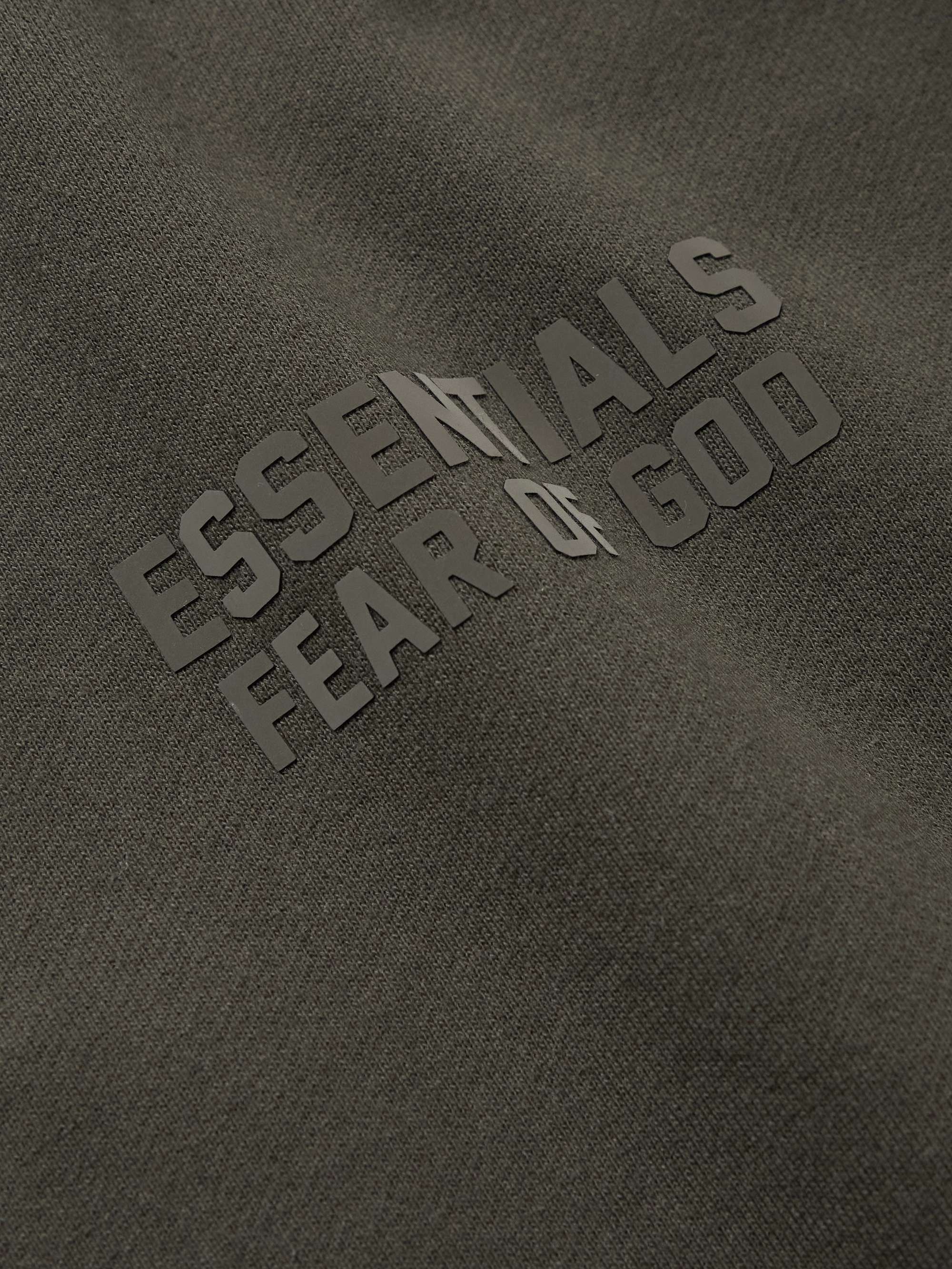 FEAR OF GOD ESSENTIALS Logo-Appliquéd Cotton-Blend Jersey Sweatshirt ...
