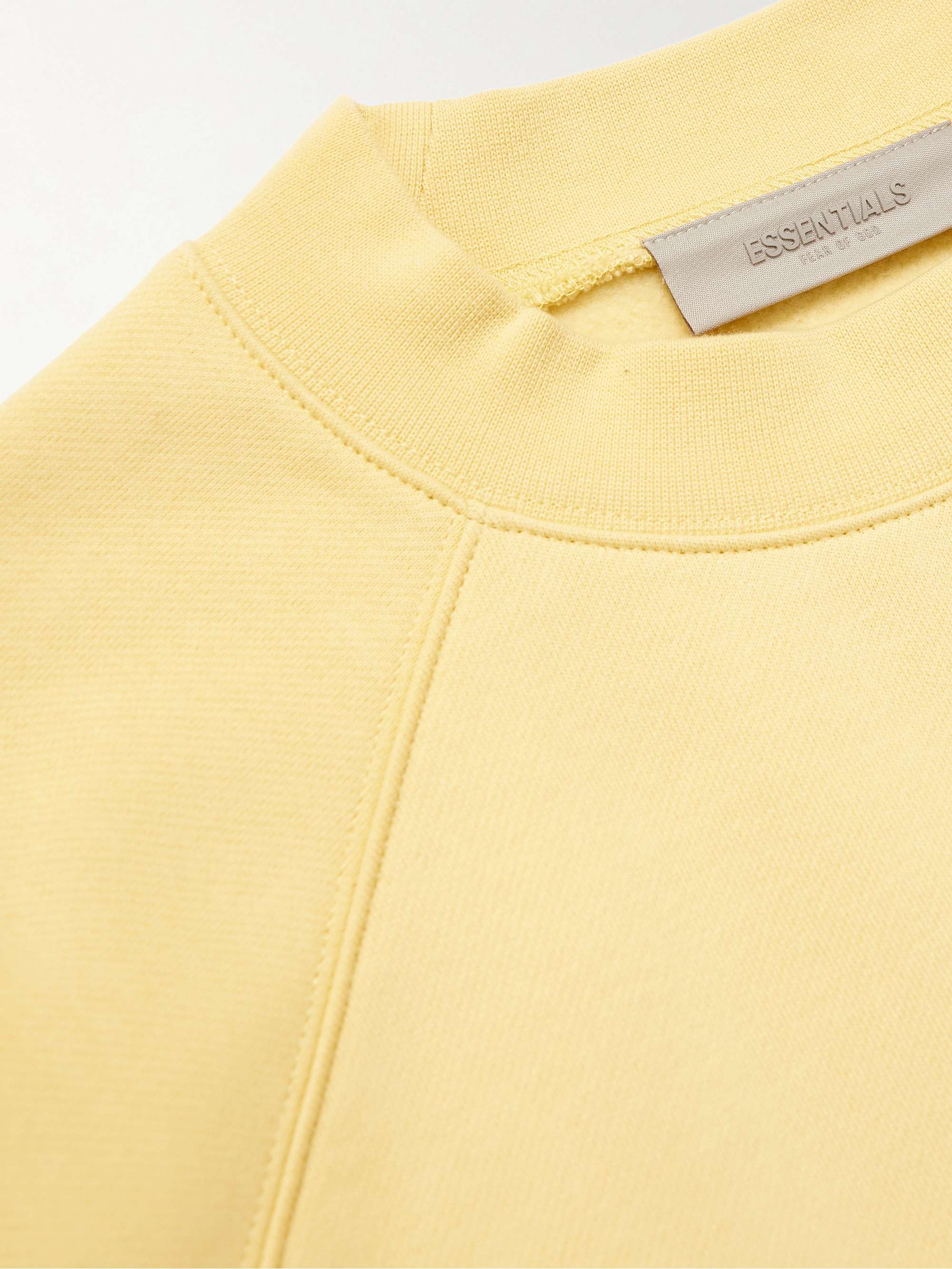 FEAR OF GOD ESSENTIALS Logo-Appliquéd Cotton-Blend Jersey Sweatshirt