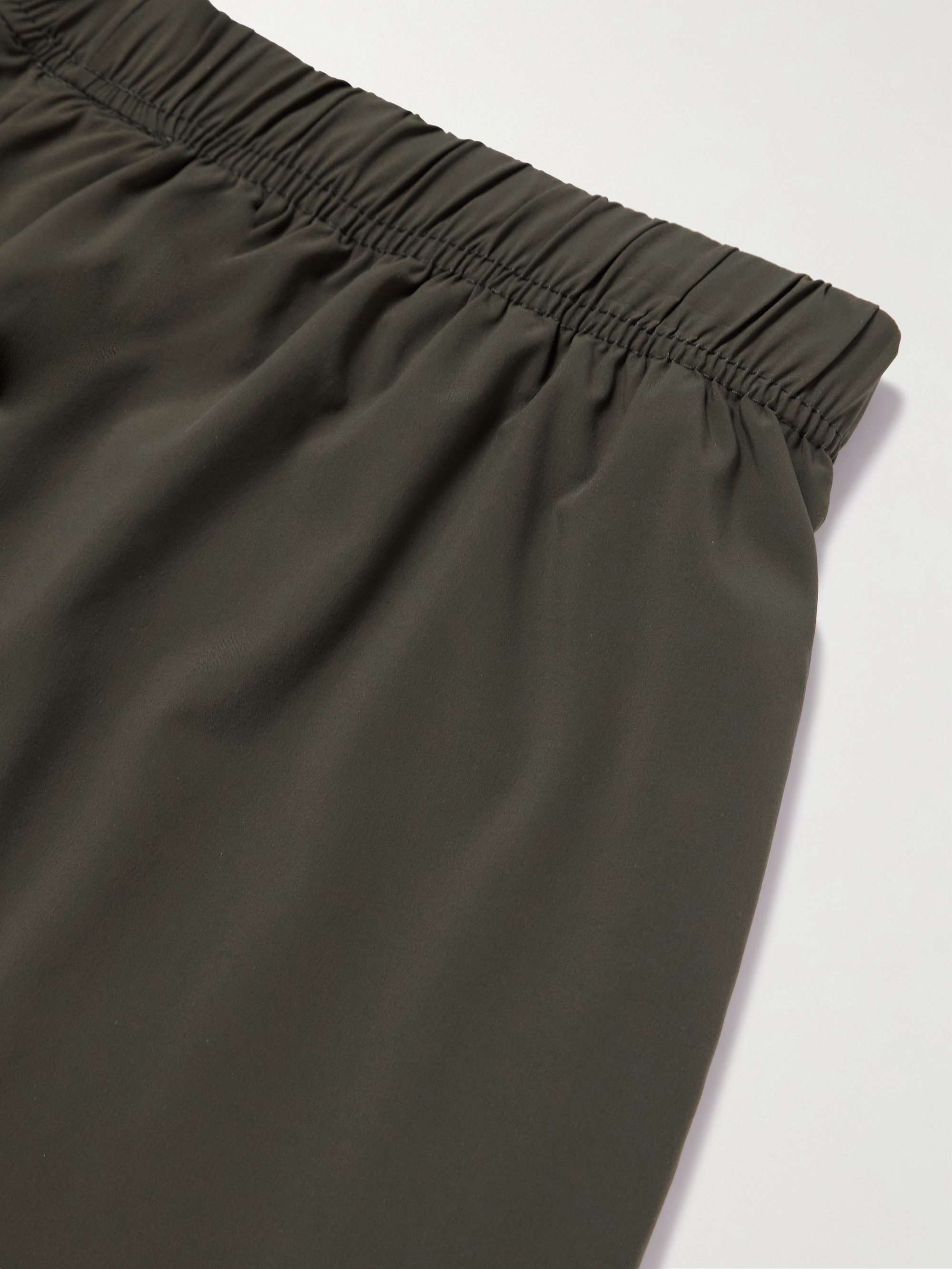 FEAR OF GOD ESSENTIALS Straight-Leg Logo-Appliquéd Stretch-Shell Drawstring Shorts