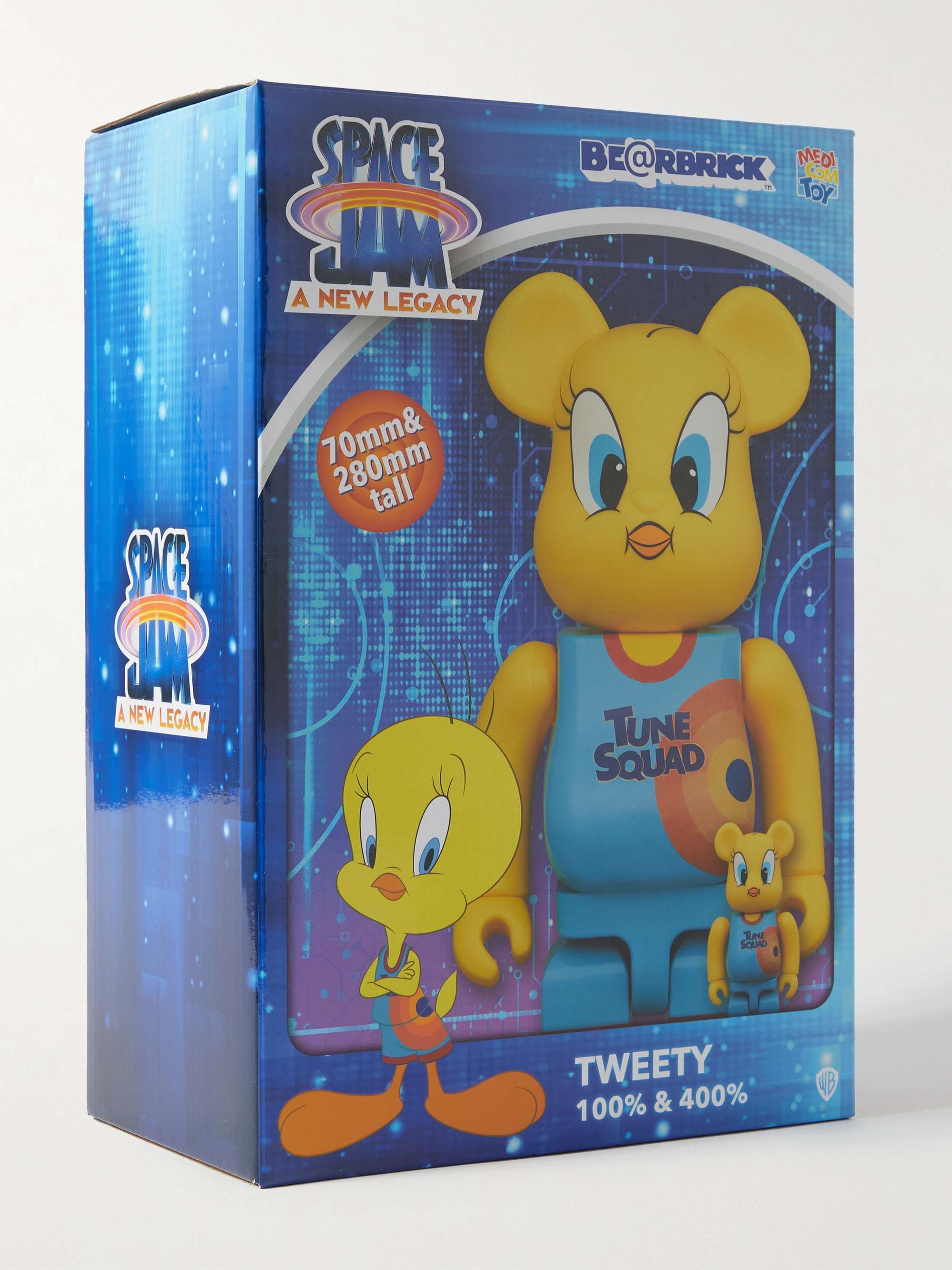 + Space Jam Tweety 100% + 400% Printed PVC Figurine Set