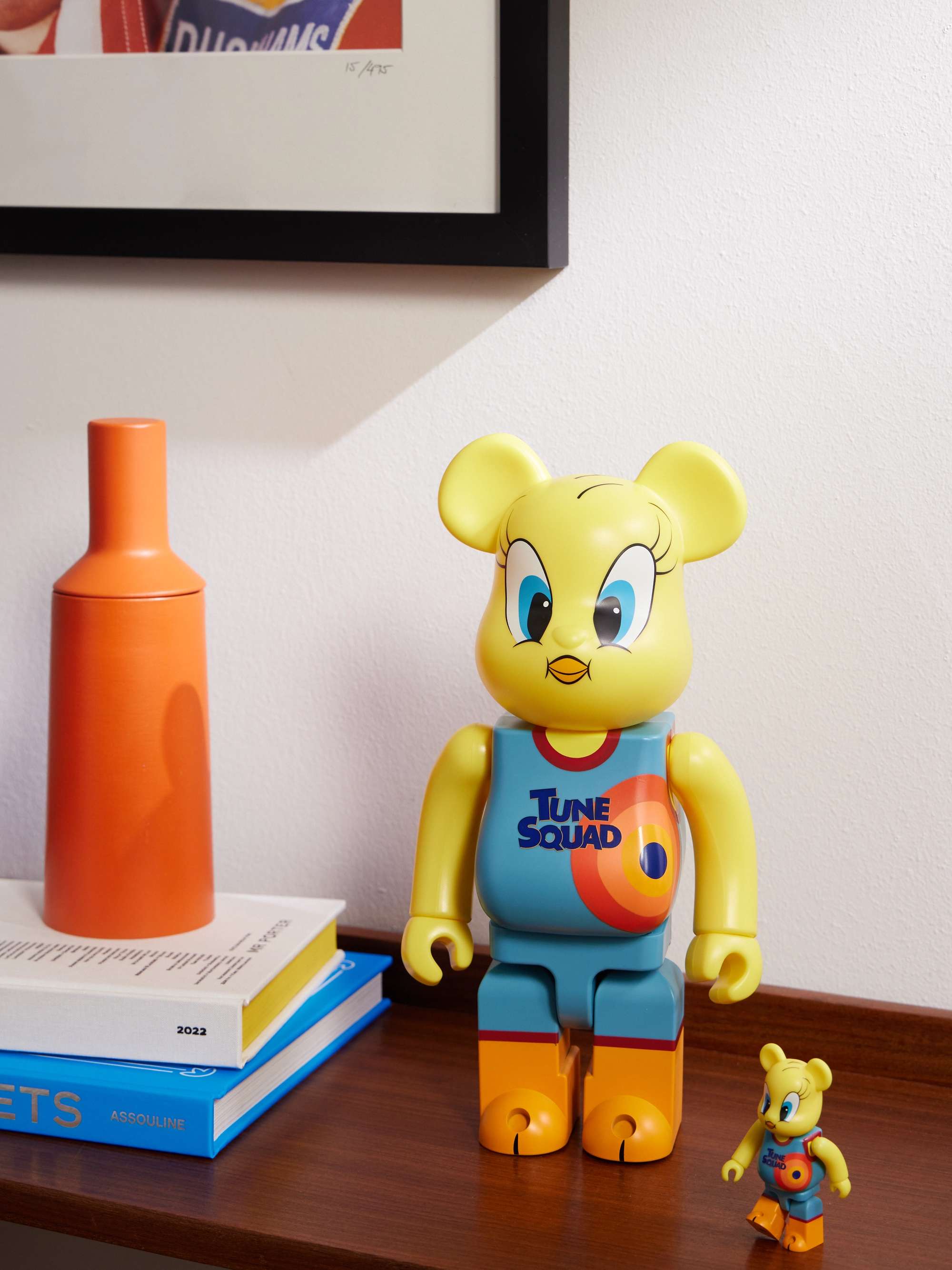 BE@RBRICK + Space Jam Tweety 100% + 400% Printed PVC Figurine Set