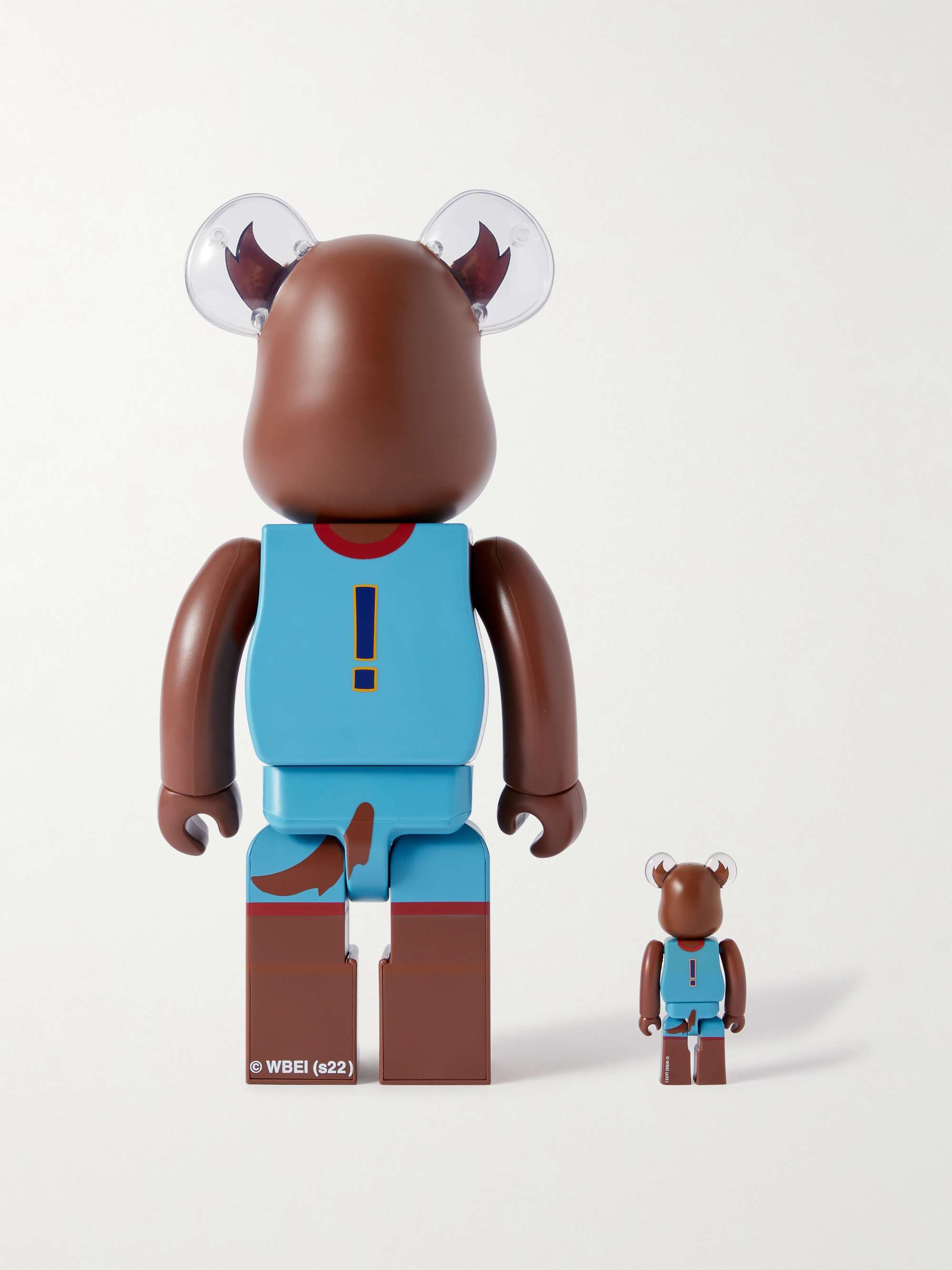 BE@RBRICK + Space Jam Tasmanian Devil 100% + 400% Printed PVC Figurine Set